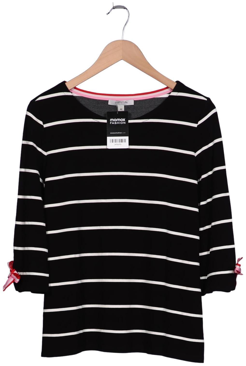 

Comma Damen Langarmshirt, schwarz, Gr. 42
