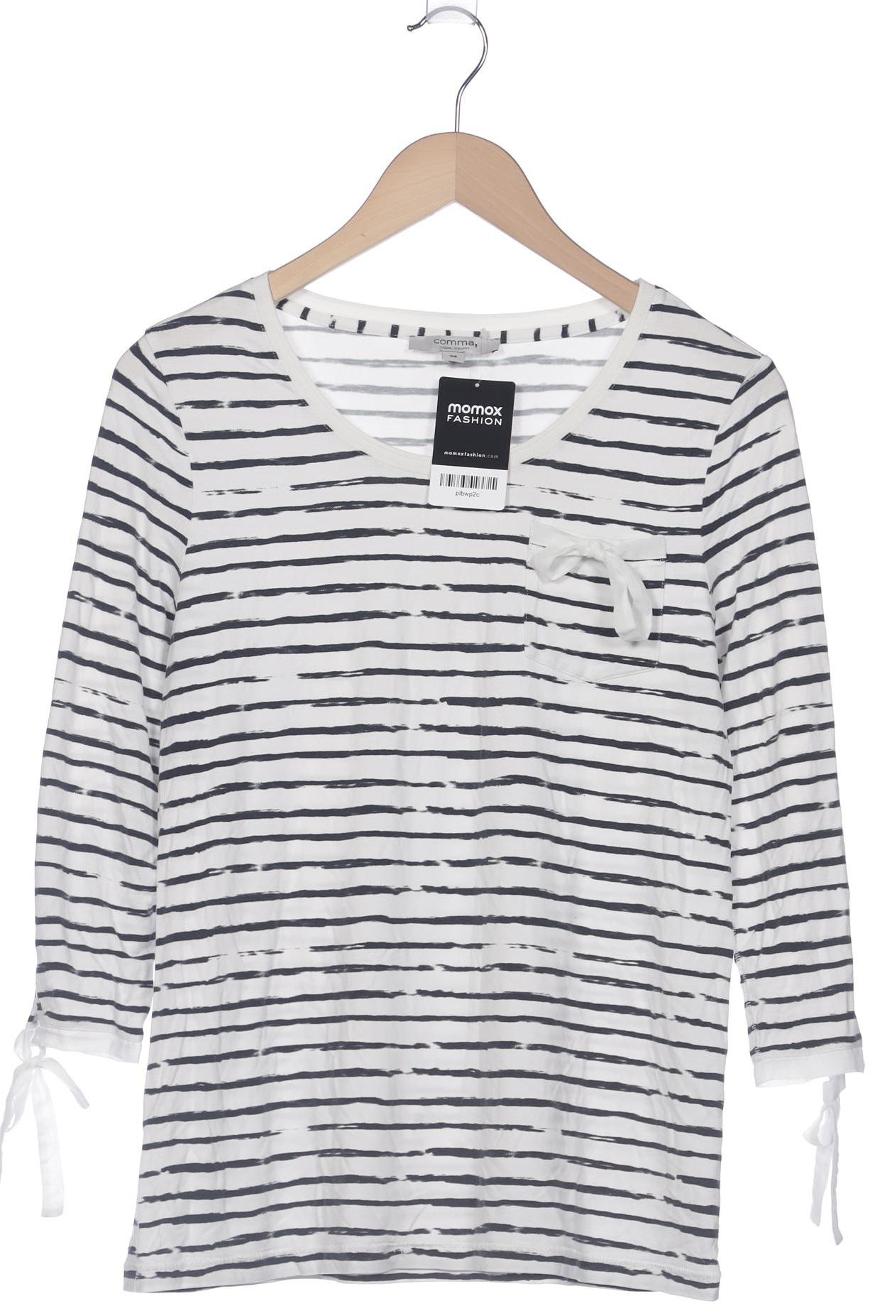 

Comma Damen Langarmshirt, weiß, Gr. 38