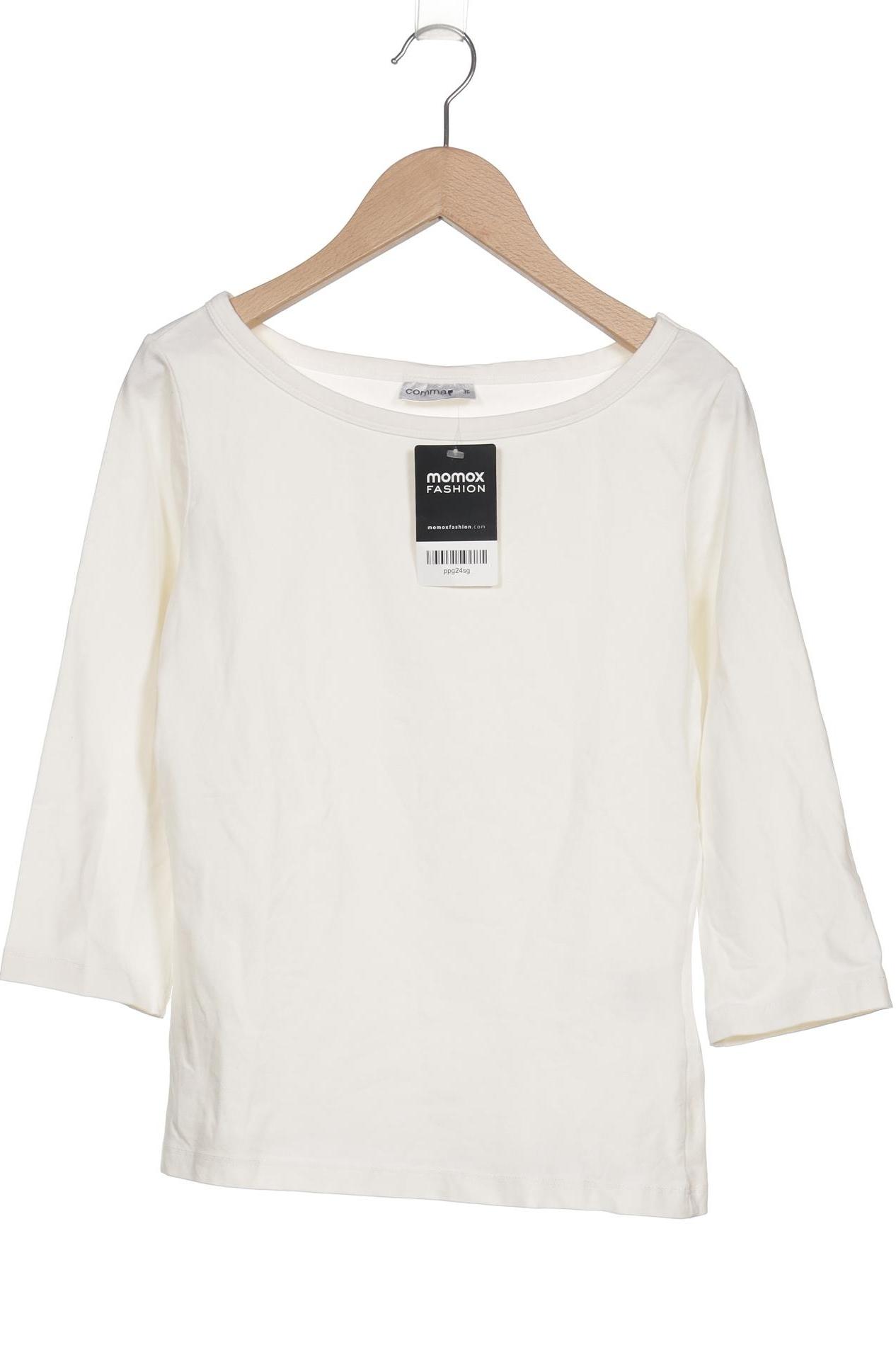 

Comma Damen Langarmshirt, cremeweiß, Gr. 36