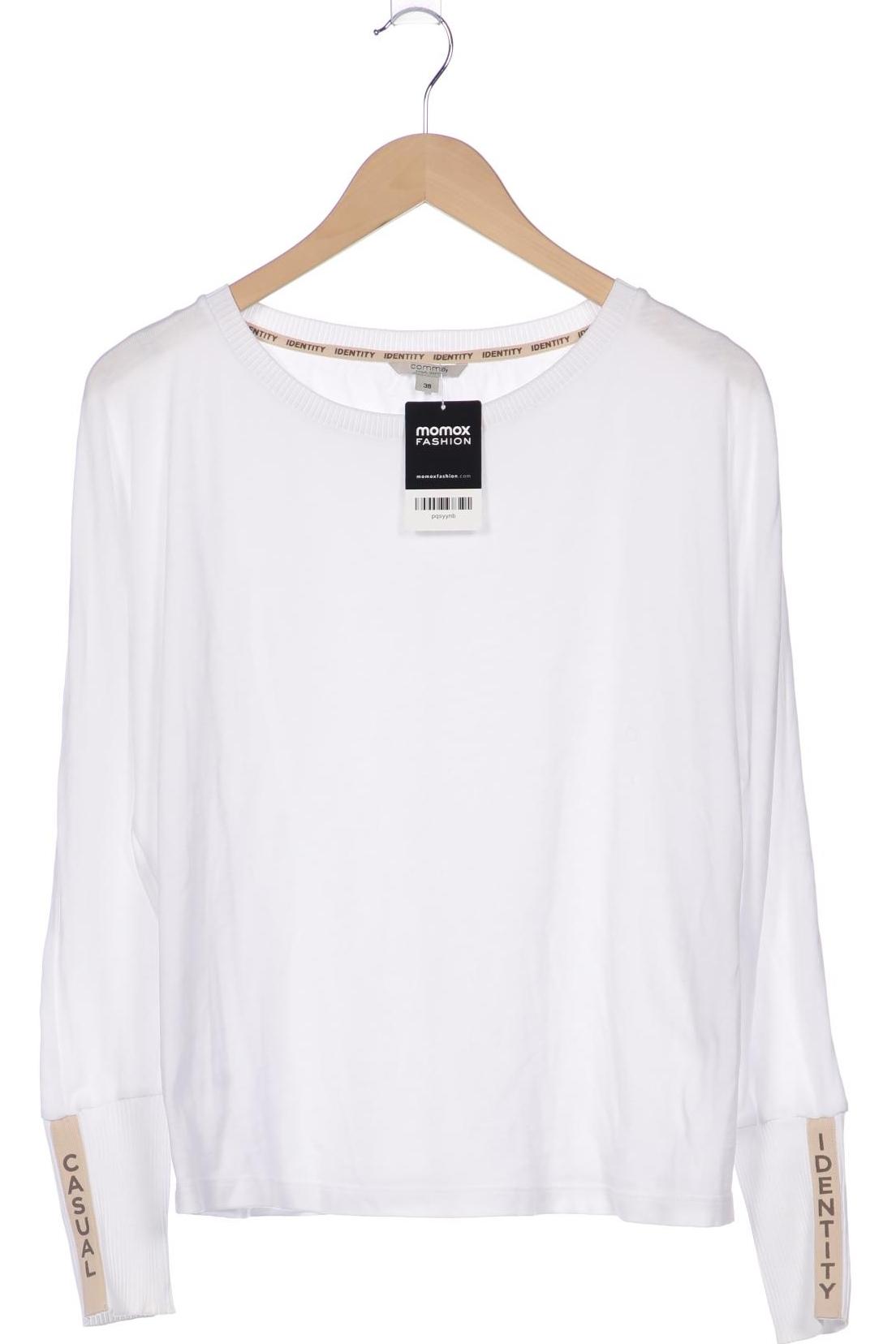 

Comma Damen Langarmshirt, weiß, Gr. 38