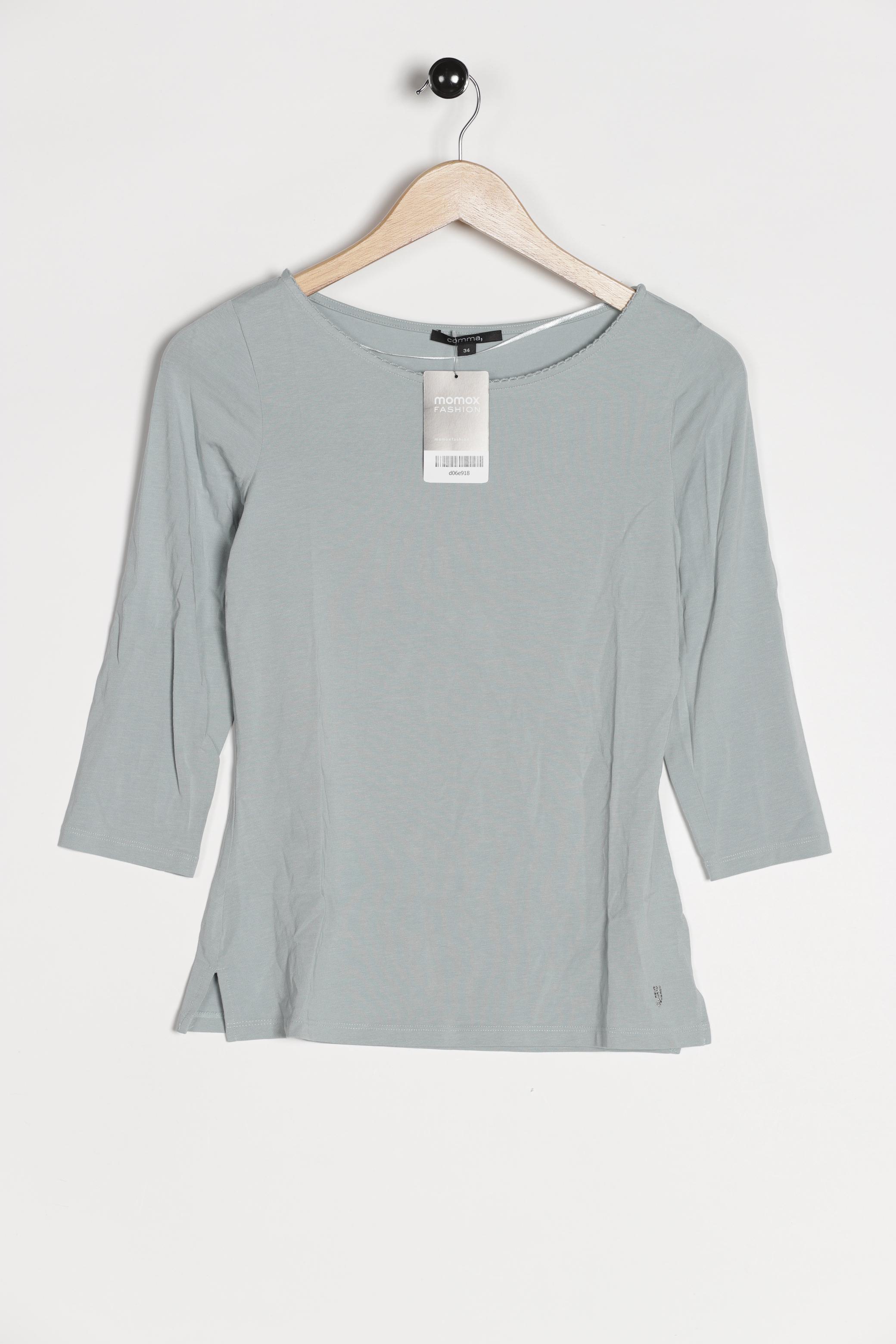 

Comma Damen Langarmshirt, grau, Gr. 34