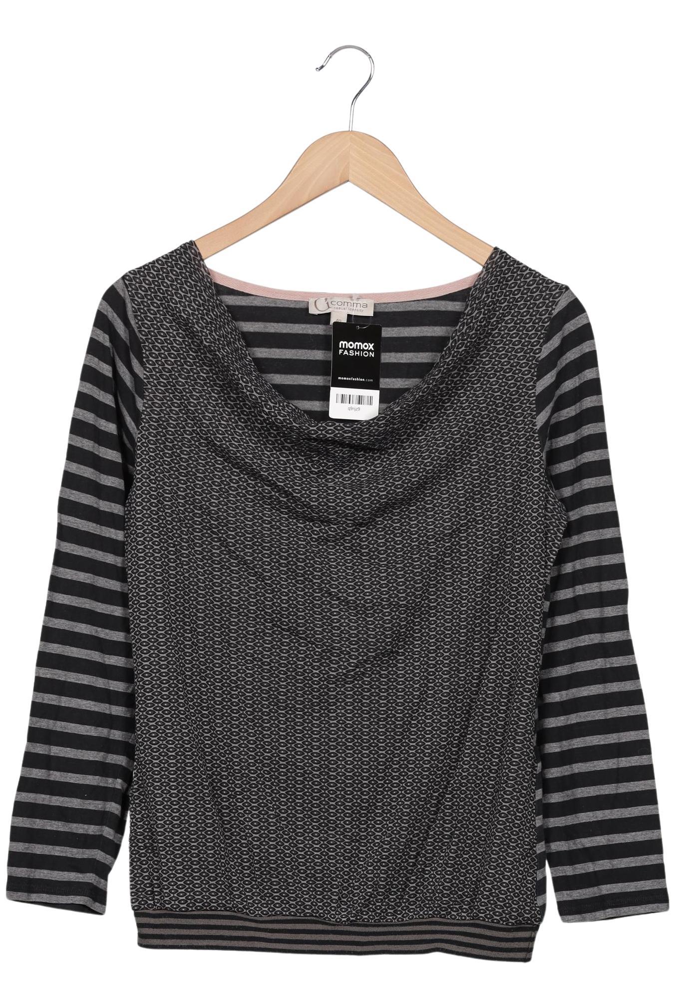 

Comma Damen Langarmshirt, schwarz, Gr. 40