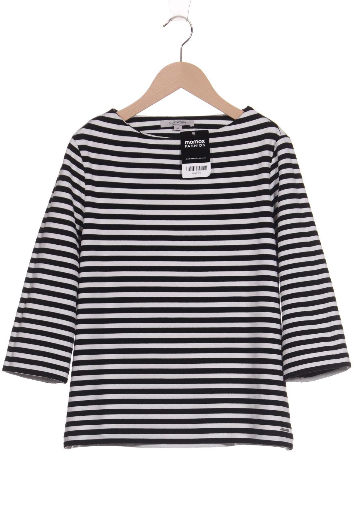 

Comma Damen Langarmshirt, schwarz, Gr. 36
