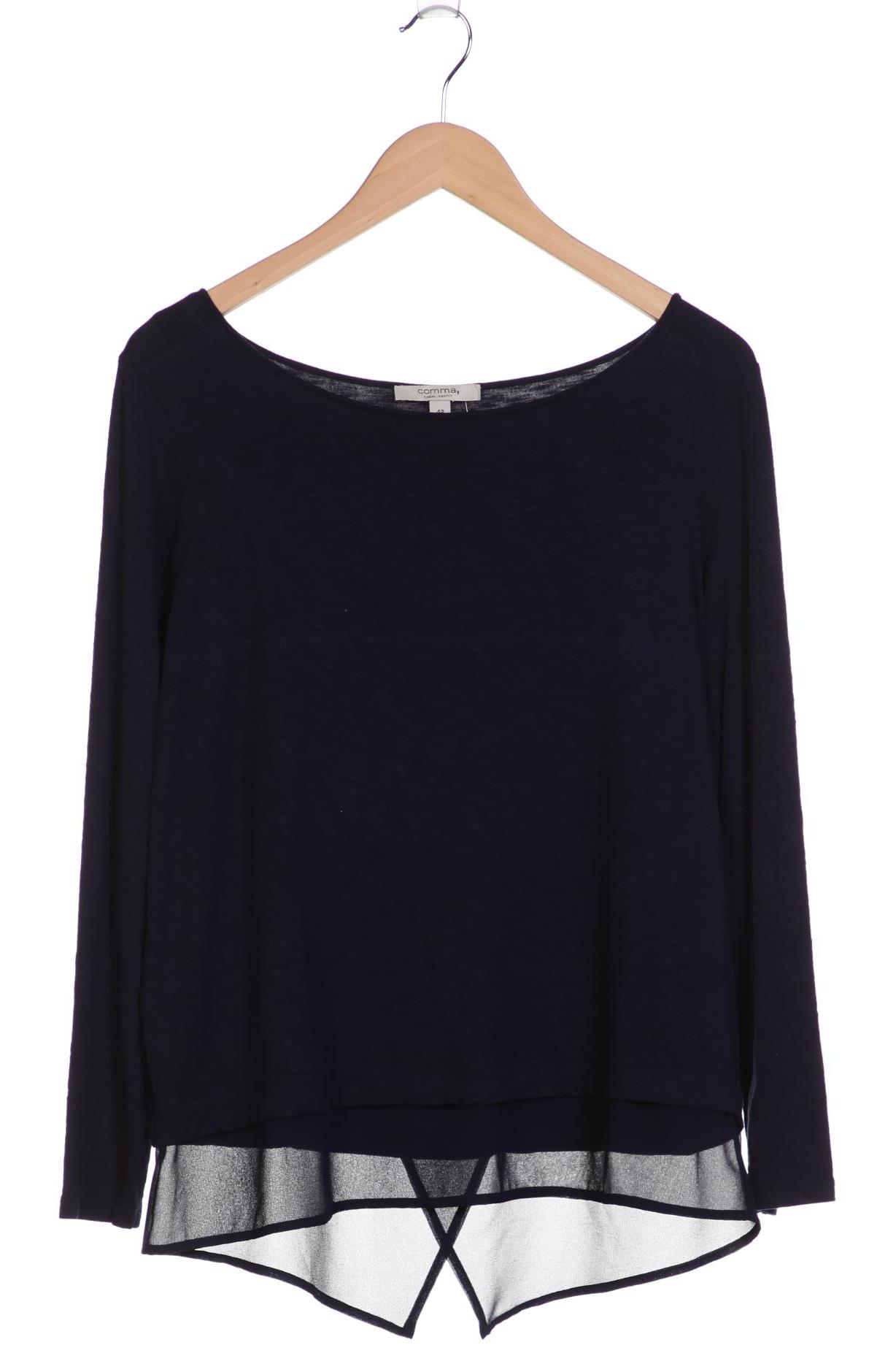 

Comma Damen Langarmshirt, marineblau, Gr. 42