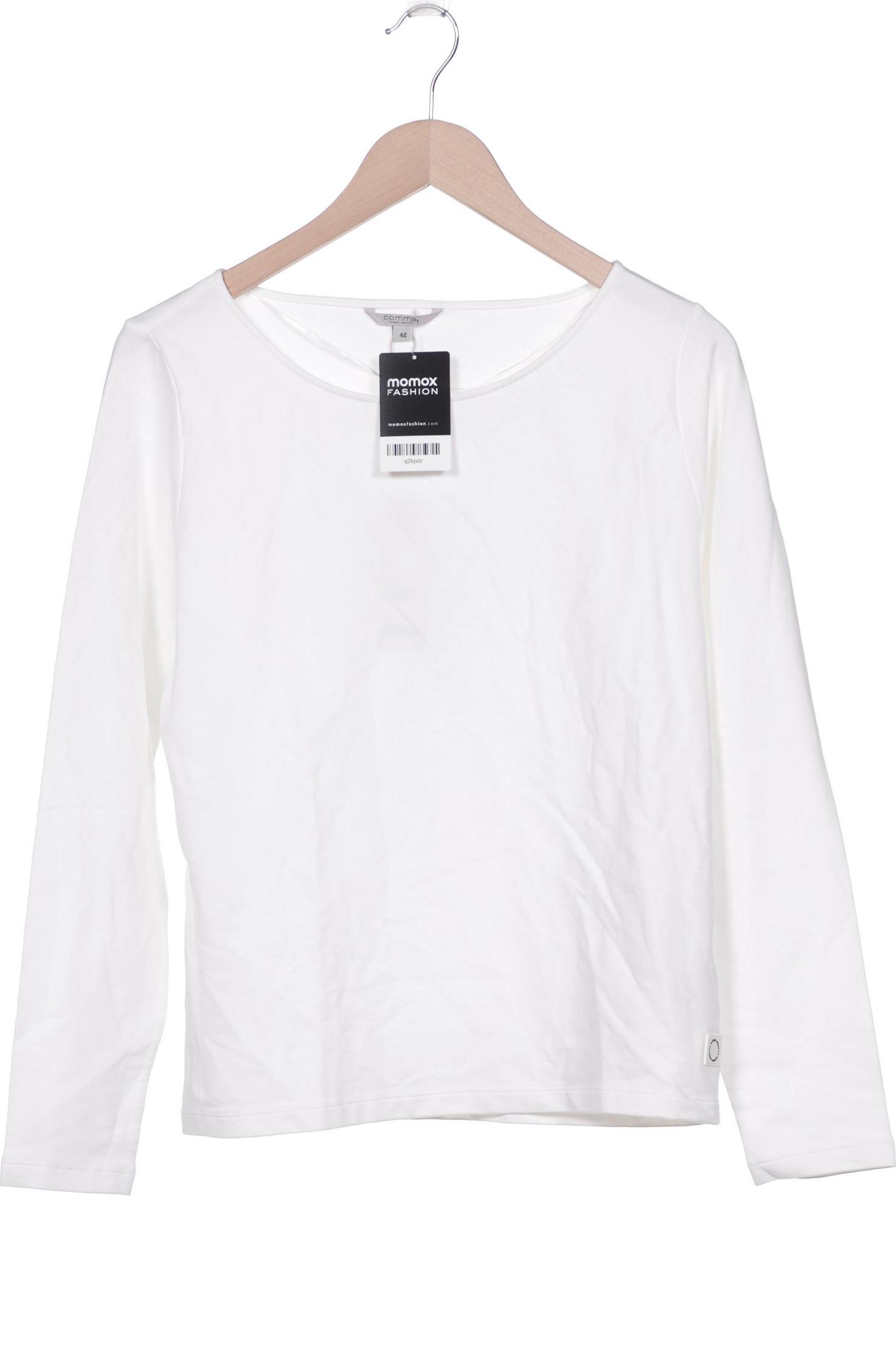 

Comma Damen Langarmshirt, weiß