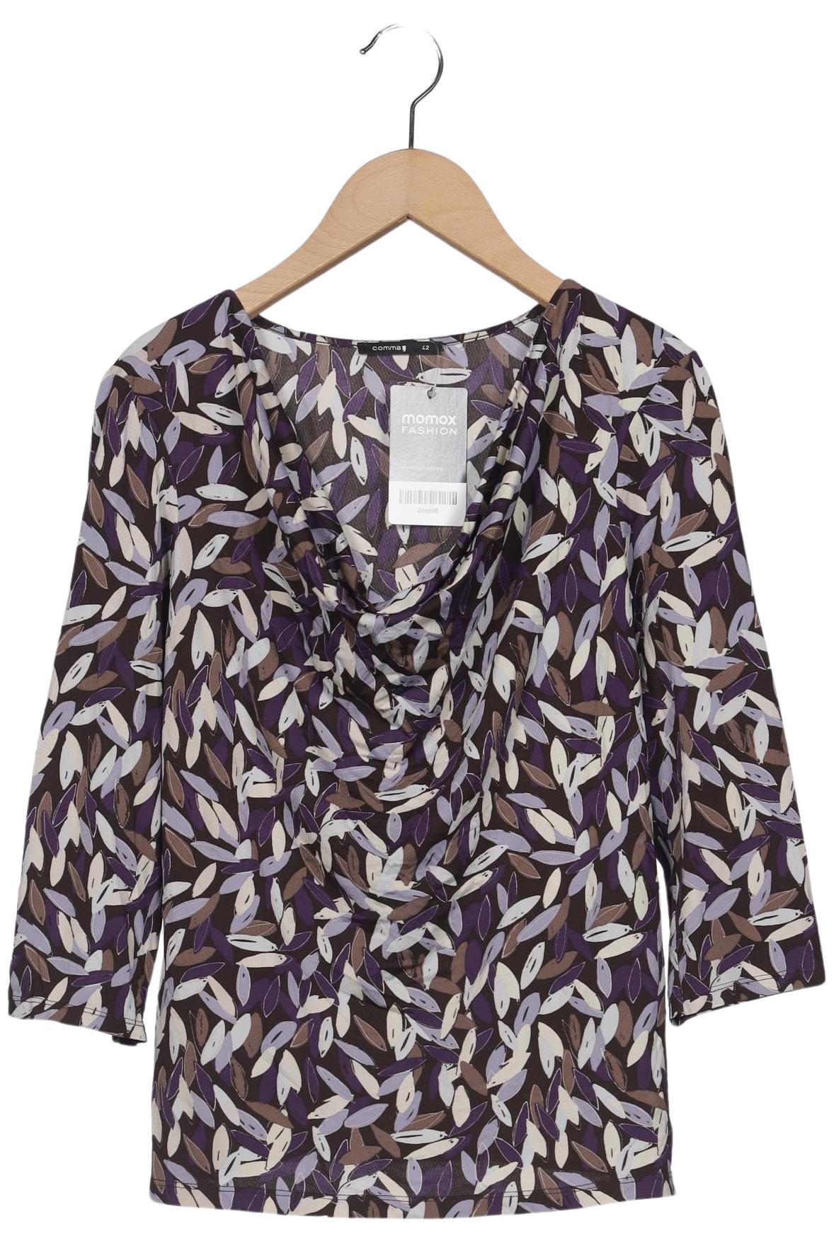 

Comma Damen Langarmshirt, mehrfarbig, Gr. 42