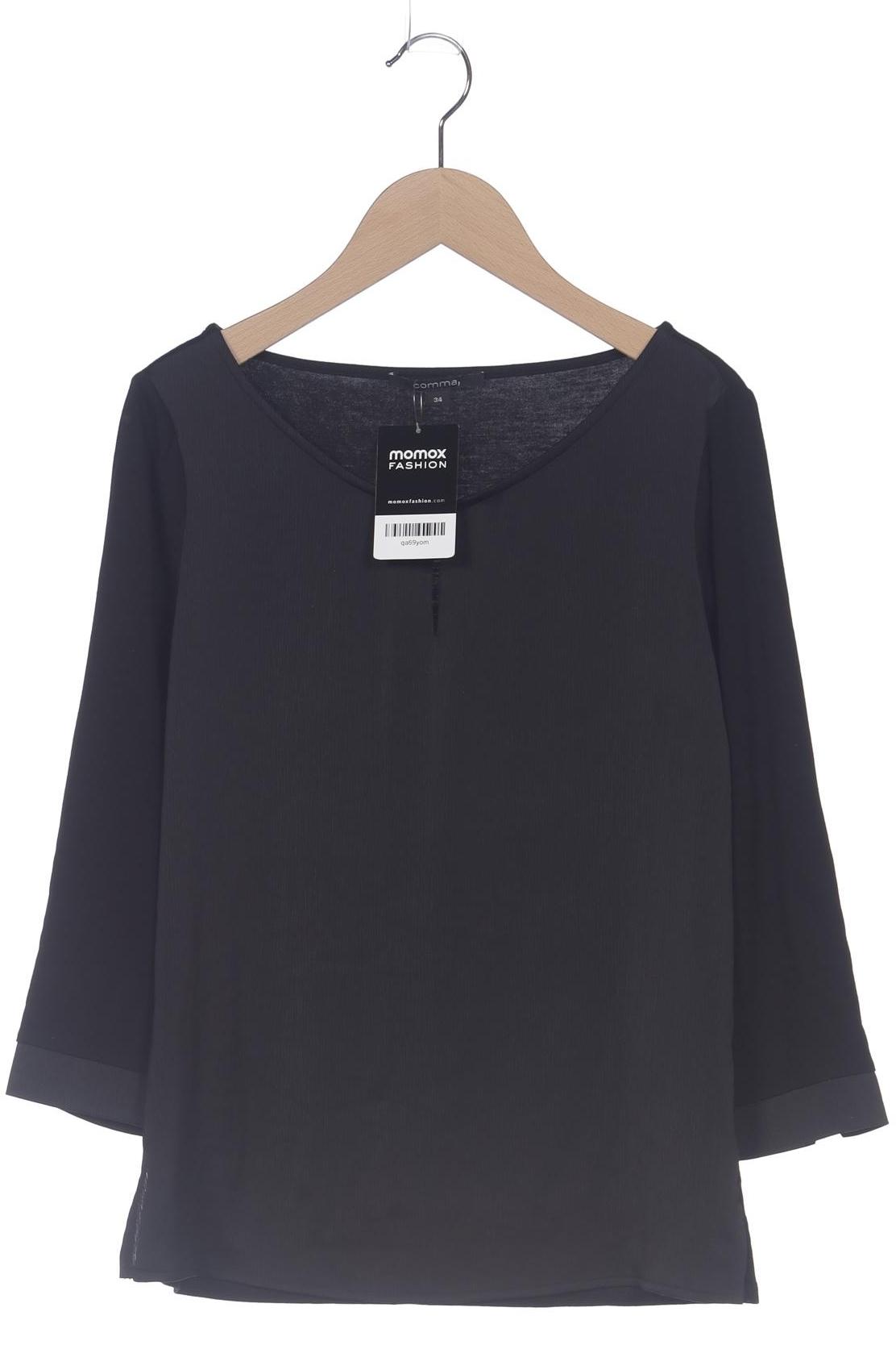 

Comma Damen Langarmshirt, schwarz, Gr. 34
