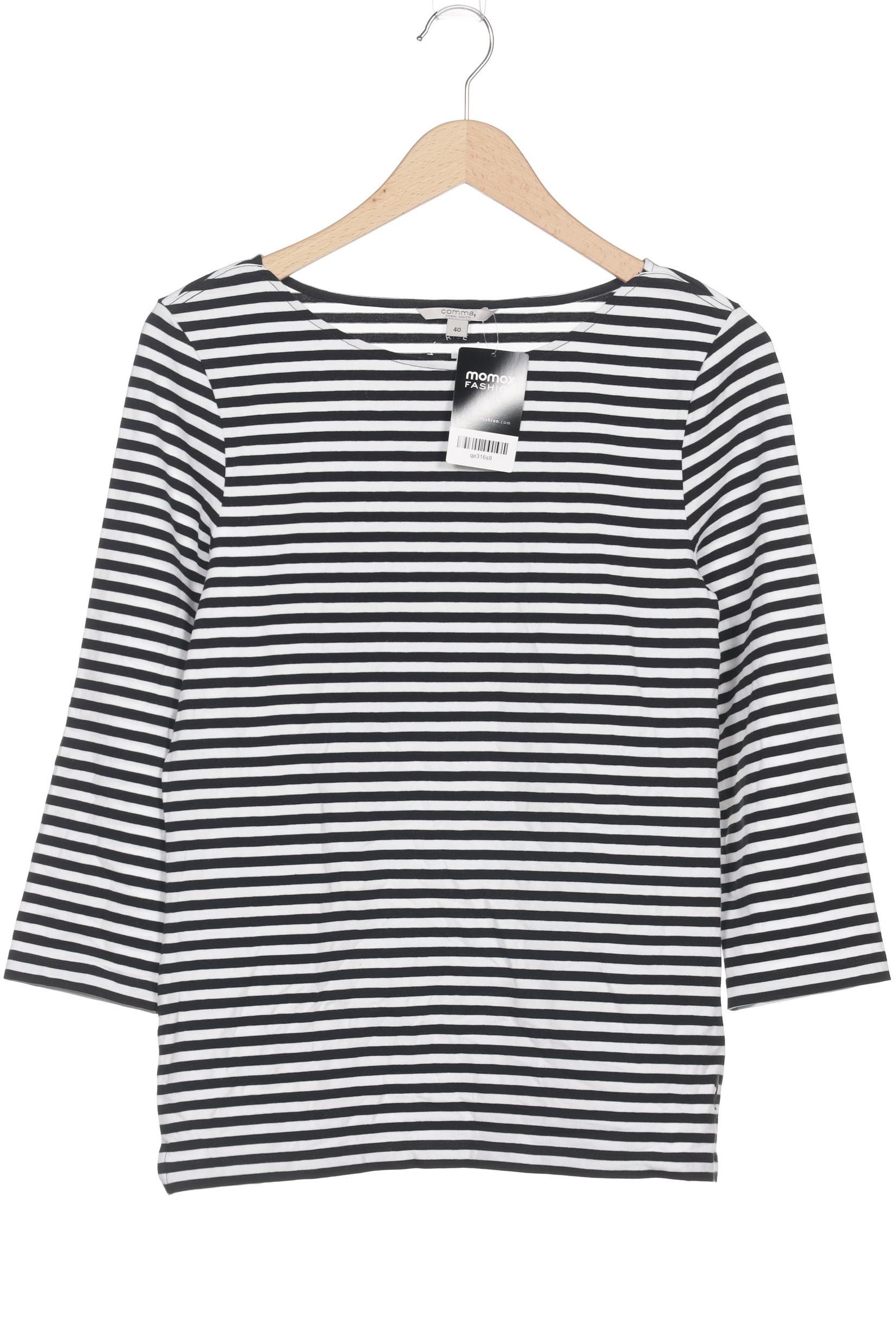 

Comma Damen Langarmshirt, schwarz, Gr. 40