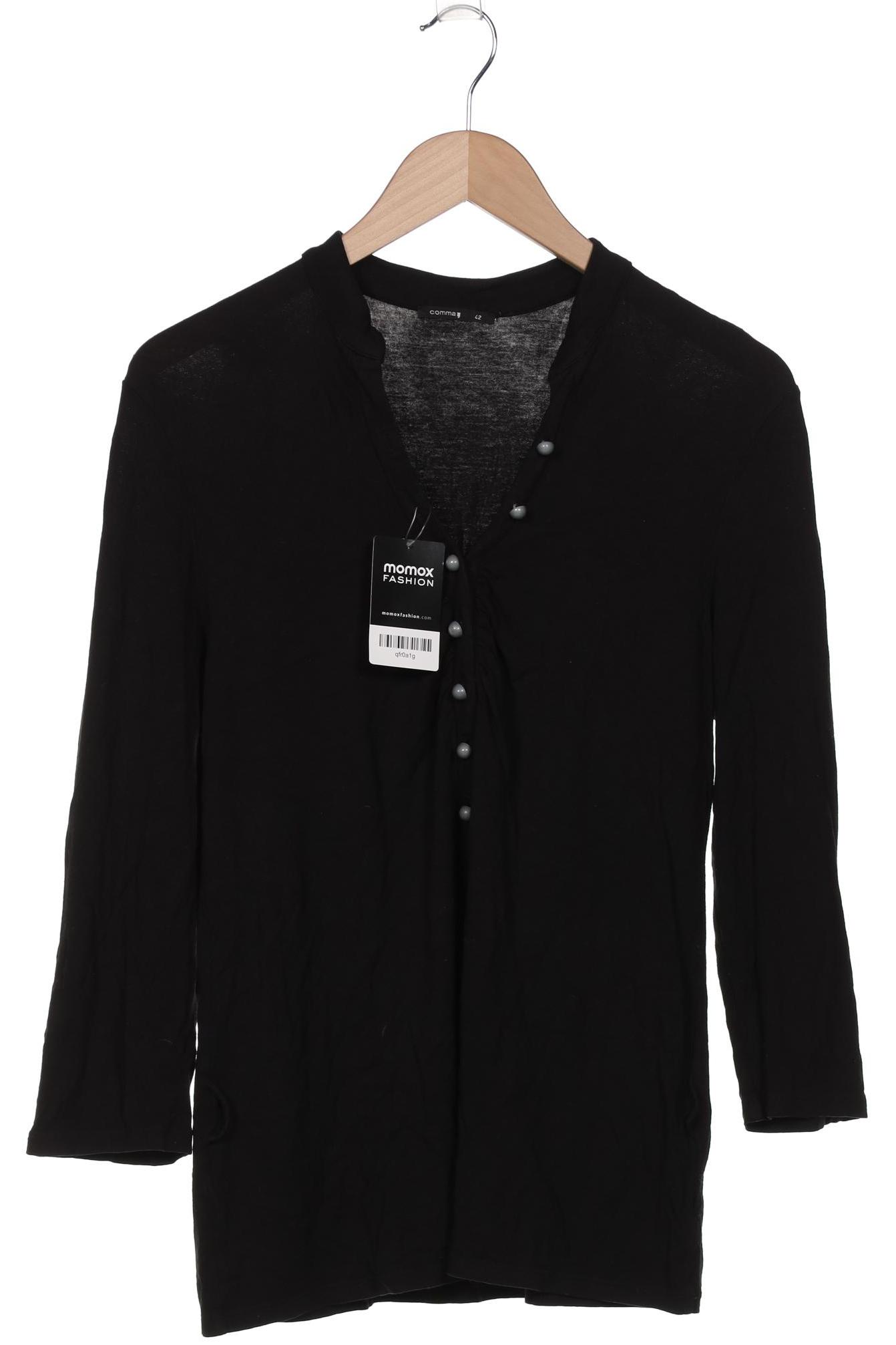 

Comma Damen Langarmshirt, schwarz, Gr. 42
