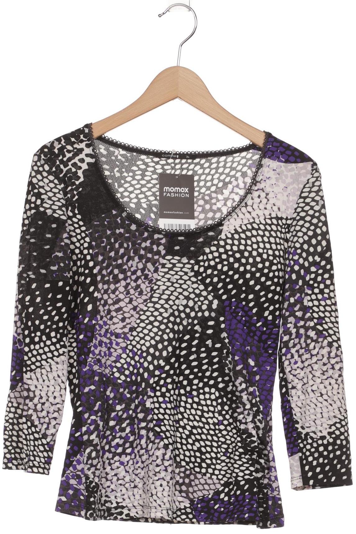 

Comma Damen Langarmshirt, schwarz, Gr. 34