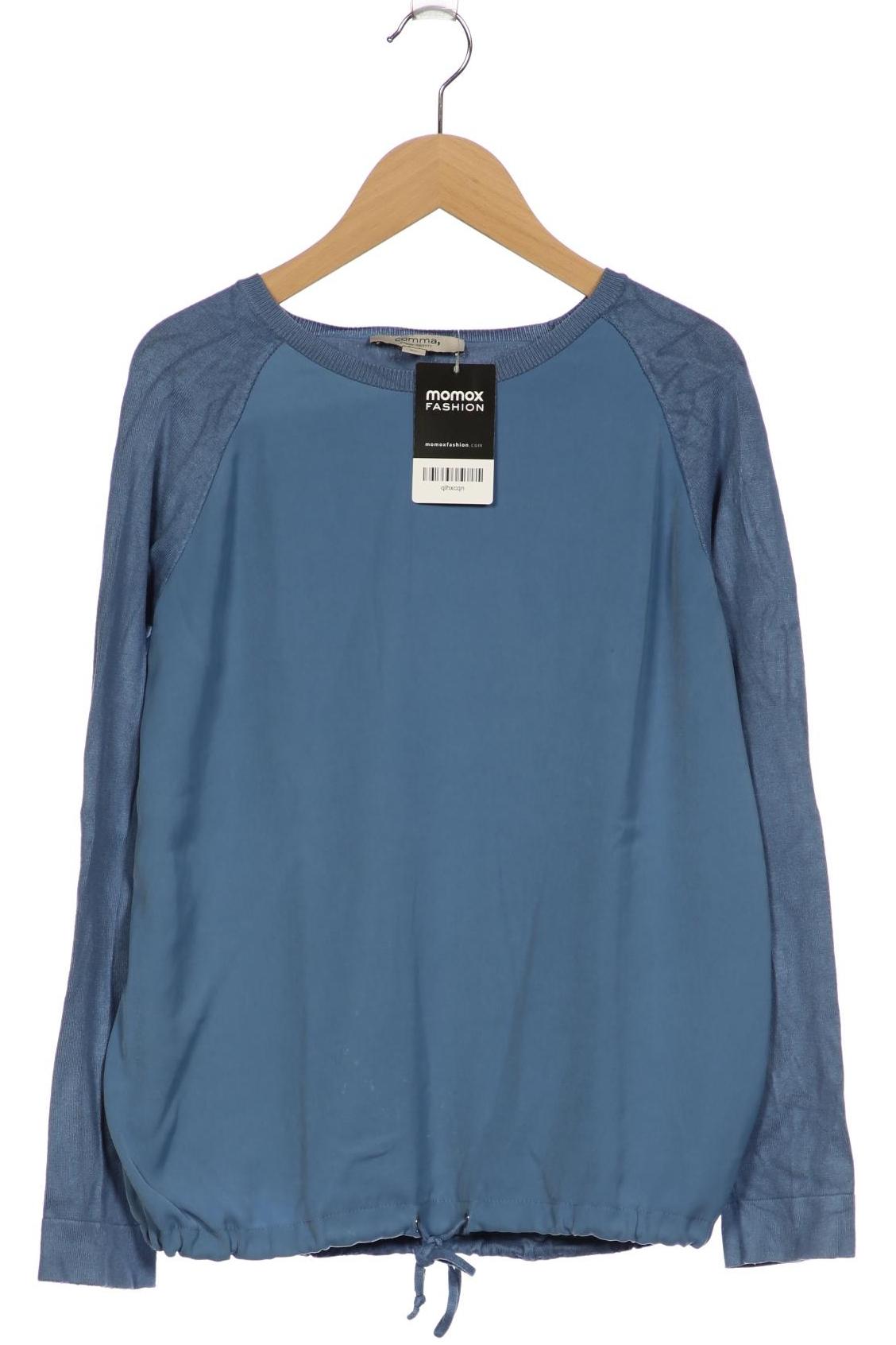 

Comma Damen Langarmshirt, blau, Gr. 36