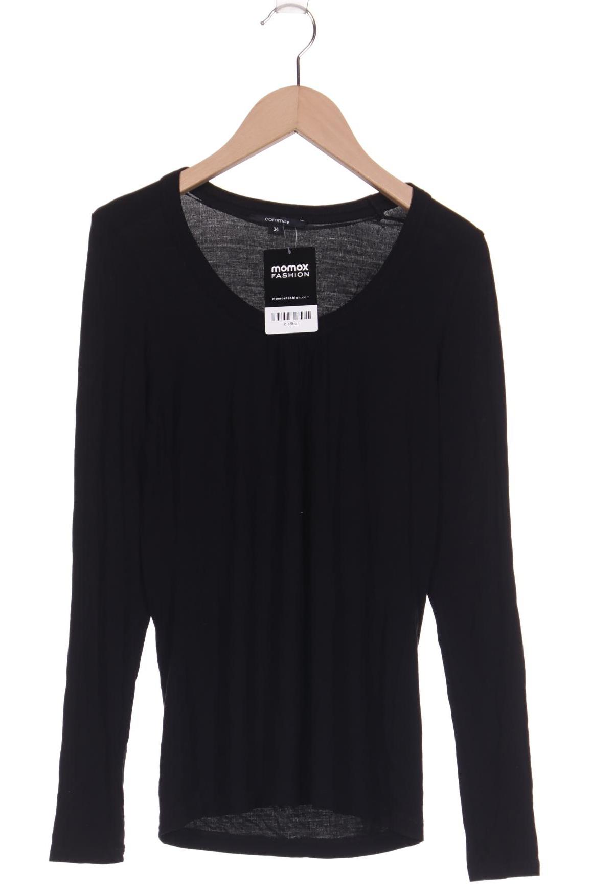 

Comma Damen Langarmshirt, schwarz, Gr. 34