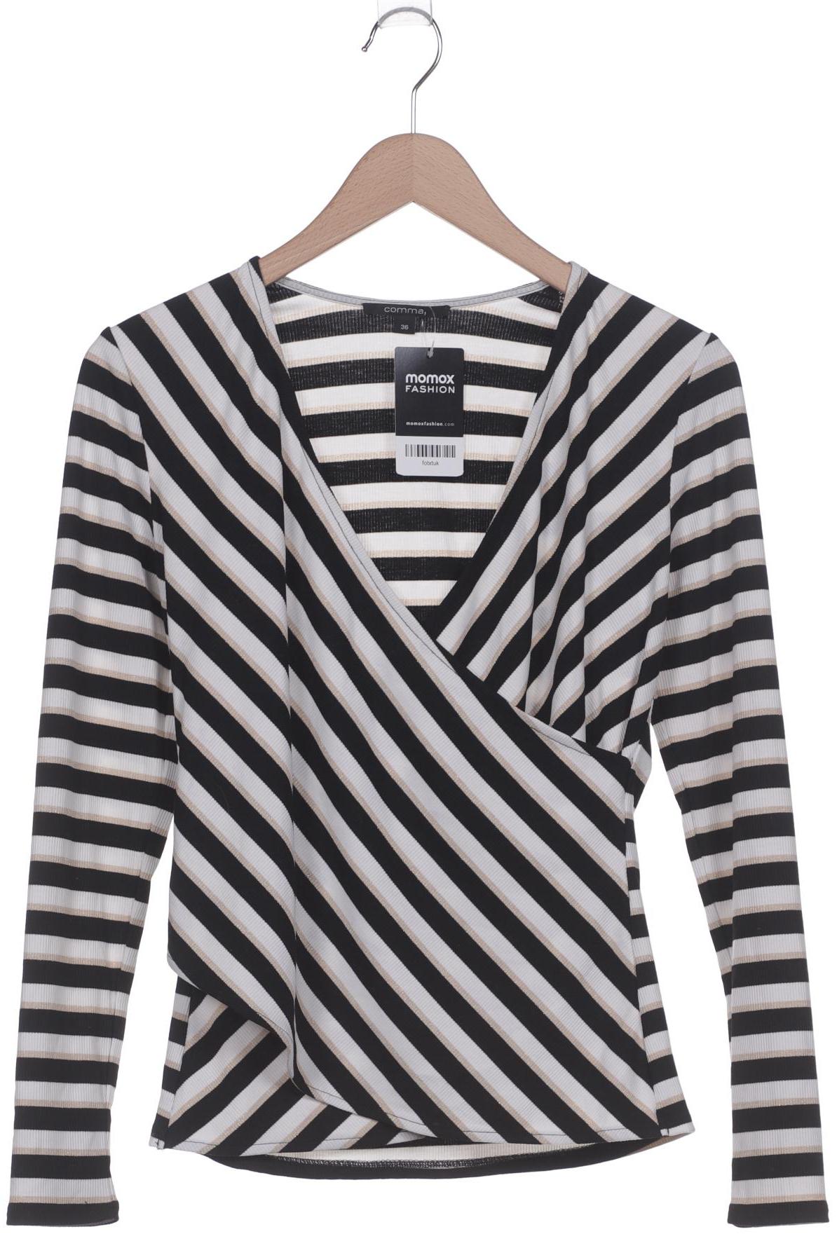 

Comma Damen Langarmshirt, schwarz, Gr. 36