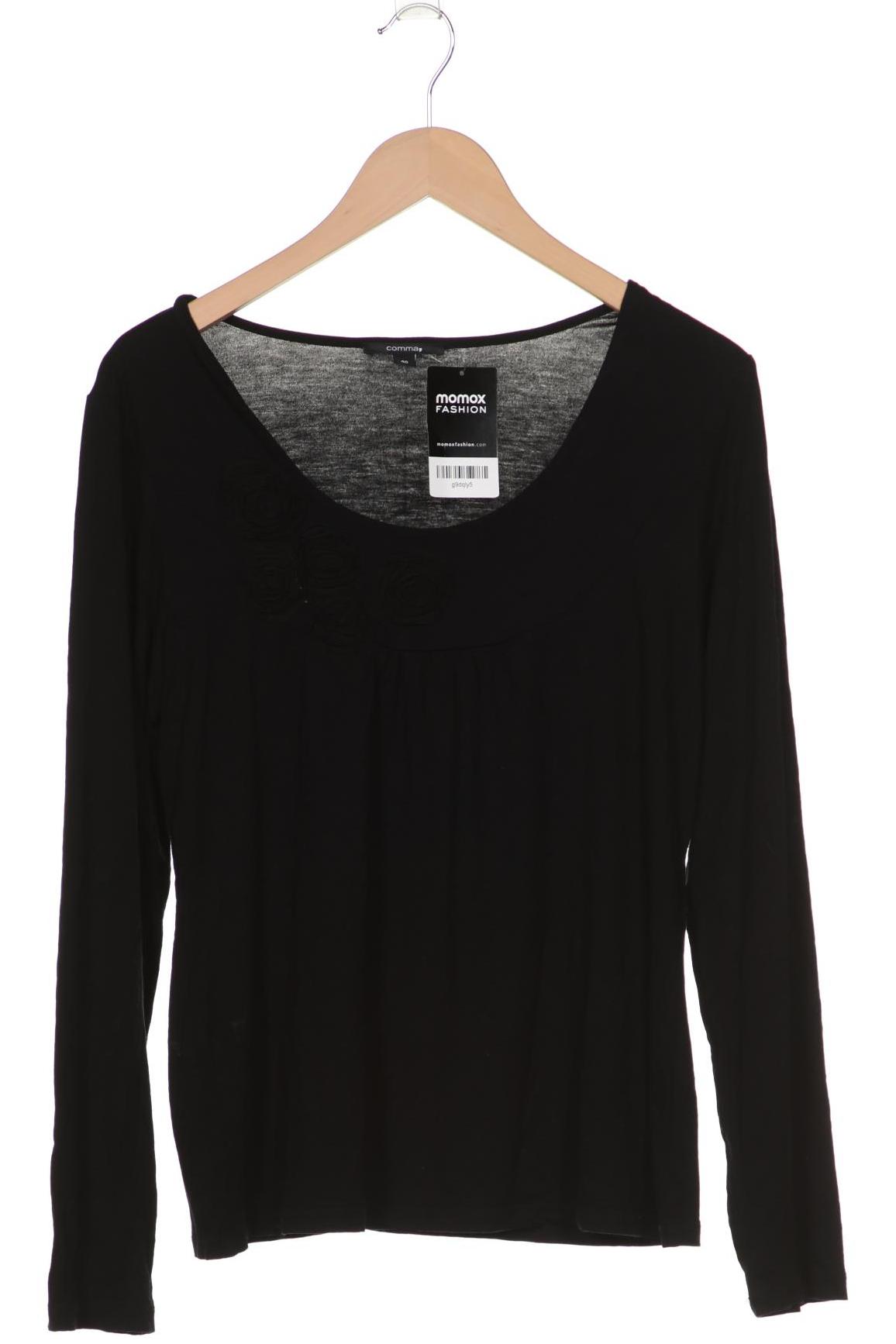

Comma Damen Langarmshirt, schwarz