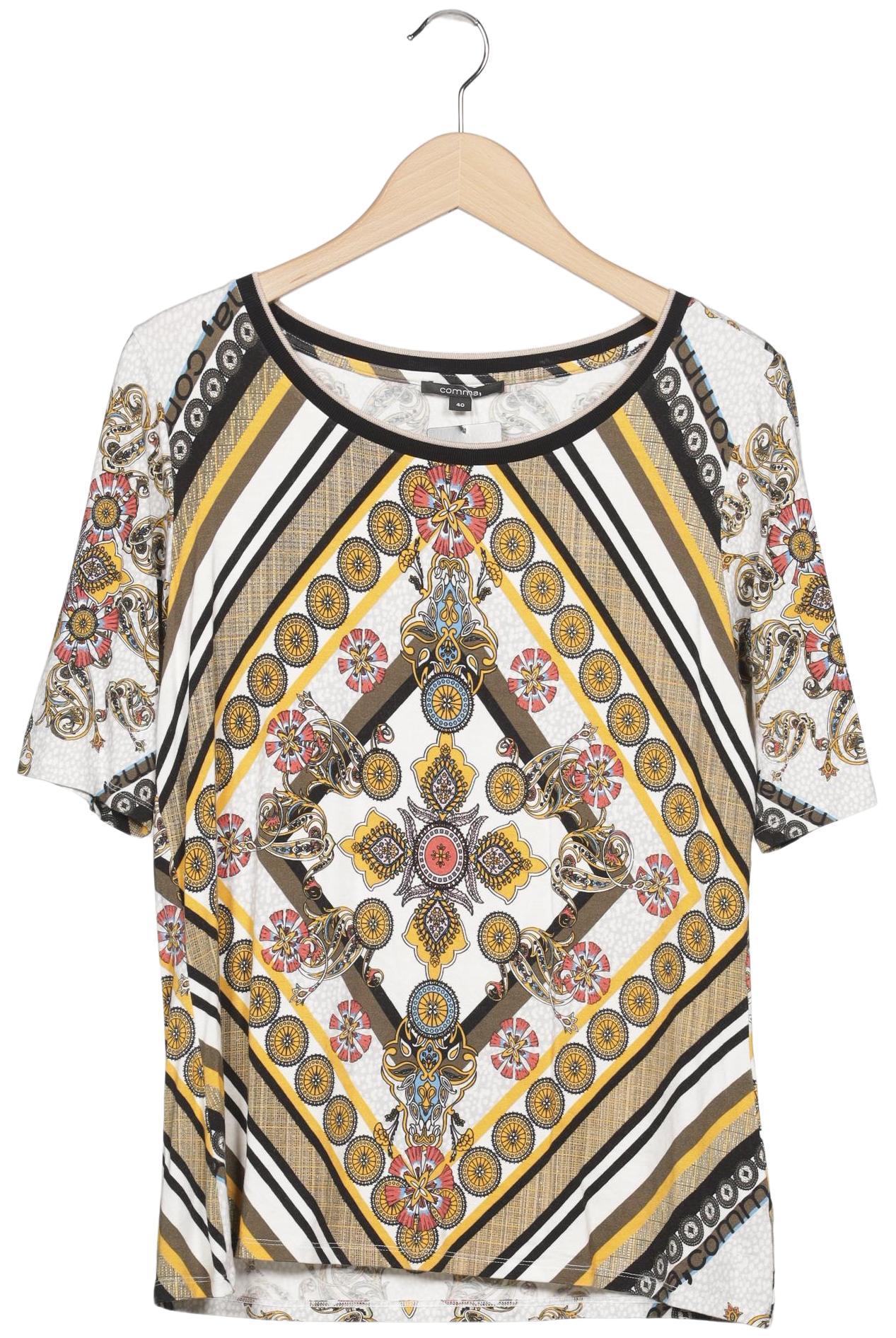 

Comma Damen Langarmshirt, mehrfarbig, Gr. 40