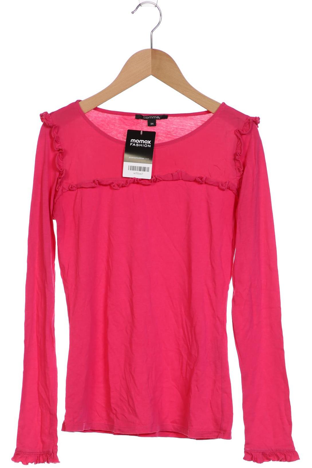

Comma Damen Langarmshirt, pink, Gr. 34