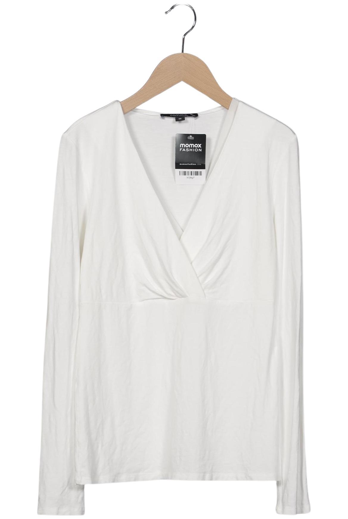 

Comma Damen Langarmshirt, weiß, Gr. 36