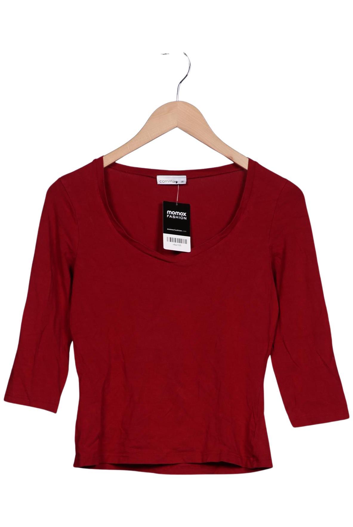 

Comma Damen Langarmshirt, rot, Gr. 36