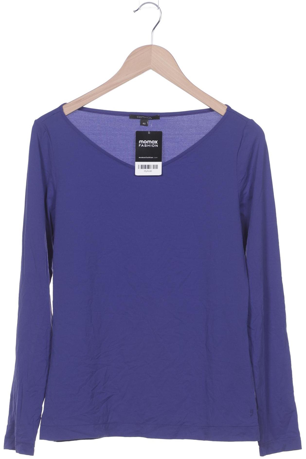 

Comma Damen Langarmshirt, blau, Gr. 40