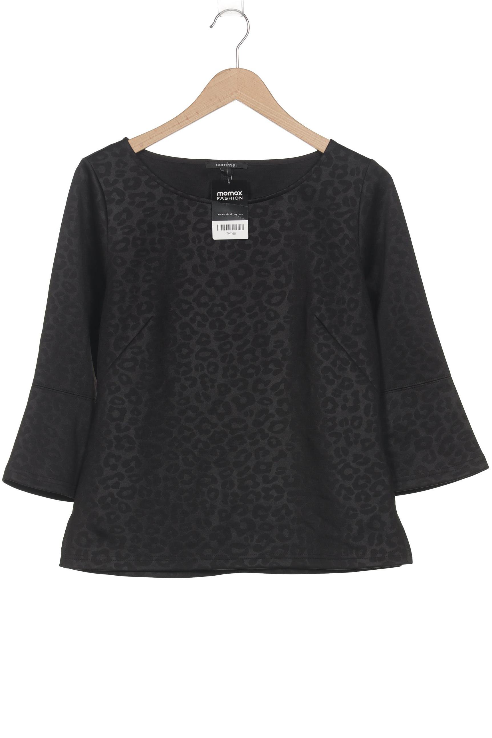 

Comma Damen Langarmshirt, schwarz, Gr. 40