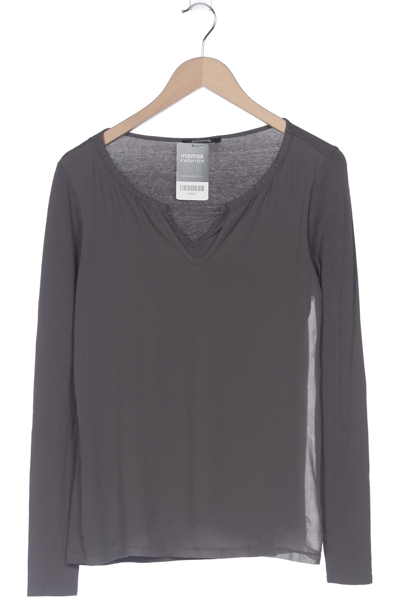 

Comma Damen Langarmshirt, grau, Gr. 36