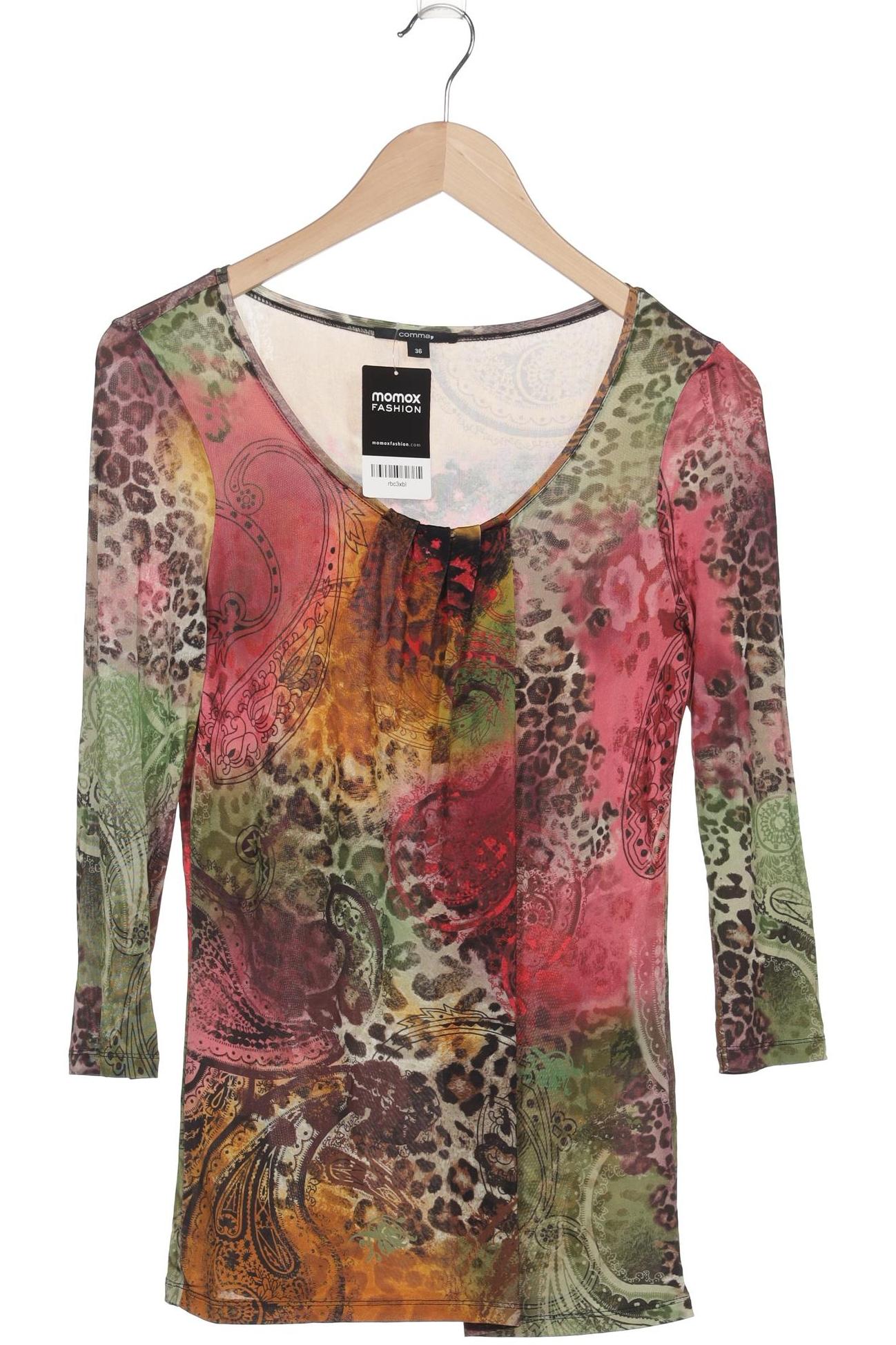 

Comma Damen Langarmshirt, mehrfarbig, Gr. 36