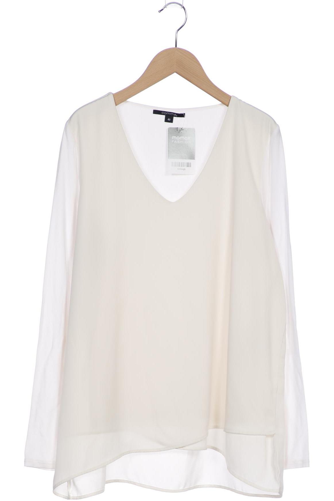 

Comma Damen Langarmshirt, cremeweiß, Gr. 40