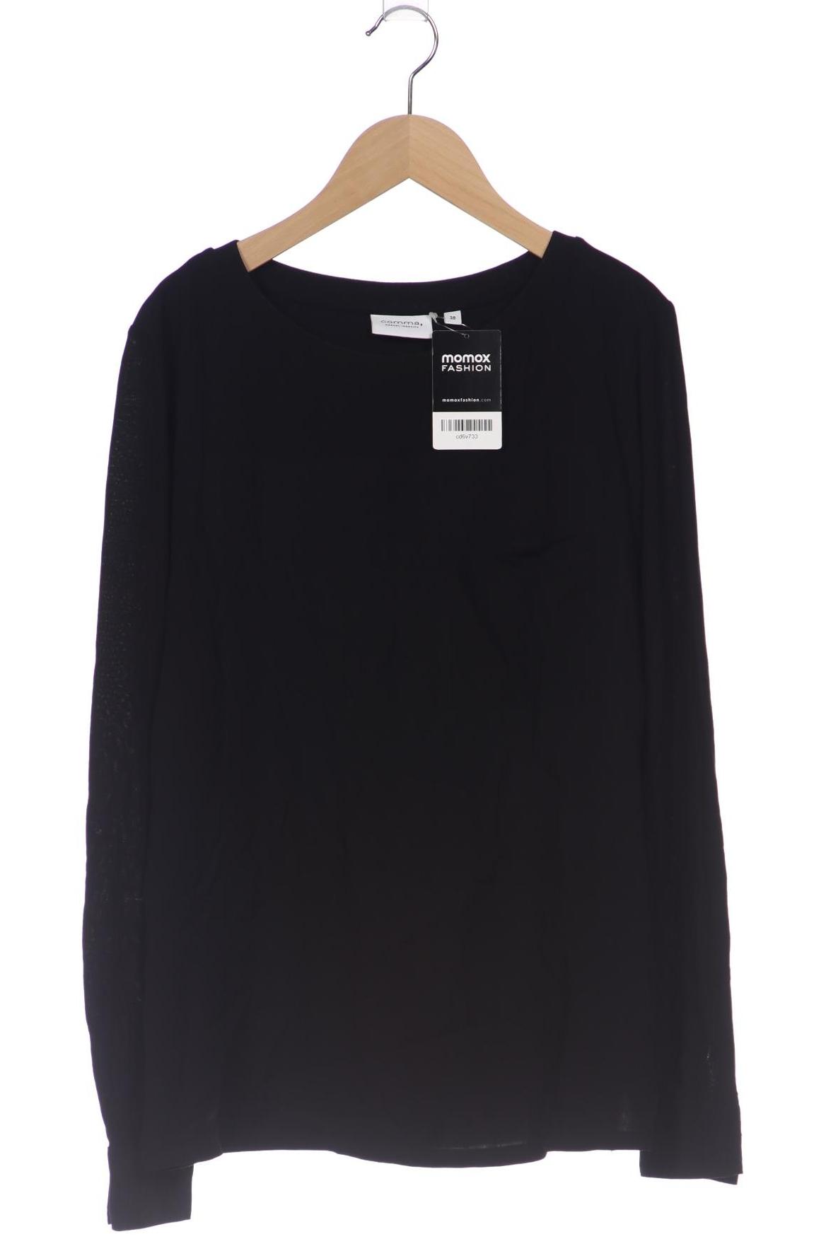 

Comma Damen Langarmshirt, schwarz, Gr. 38