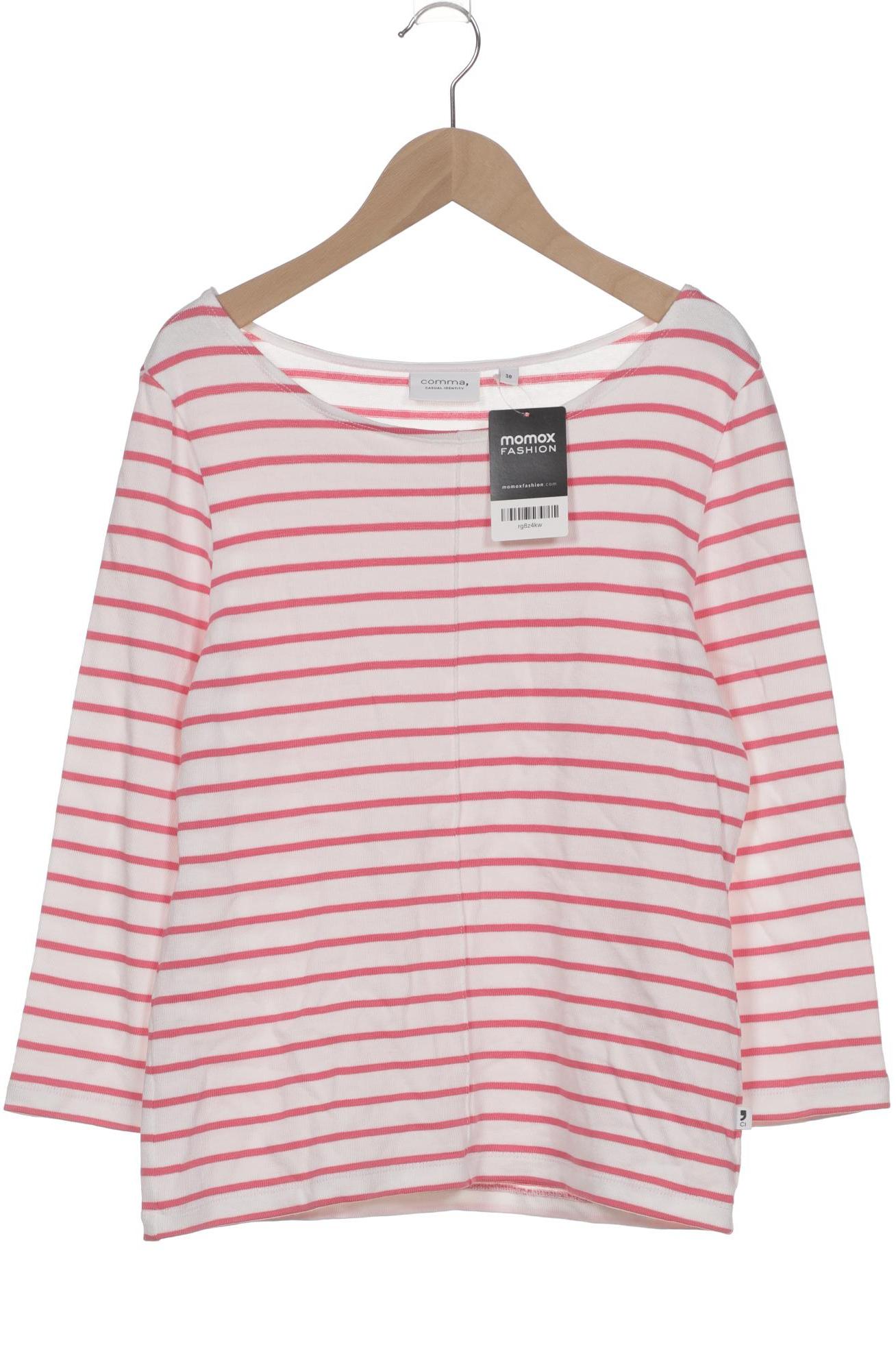 

Comma Damen Langarmshirt, weiß, Gr. 38