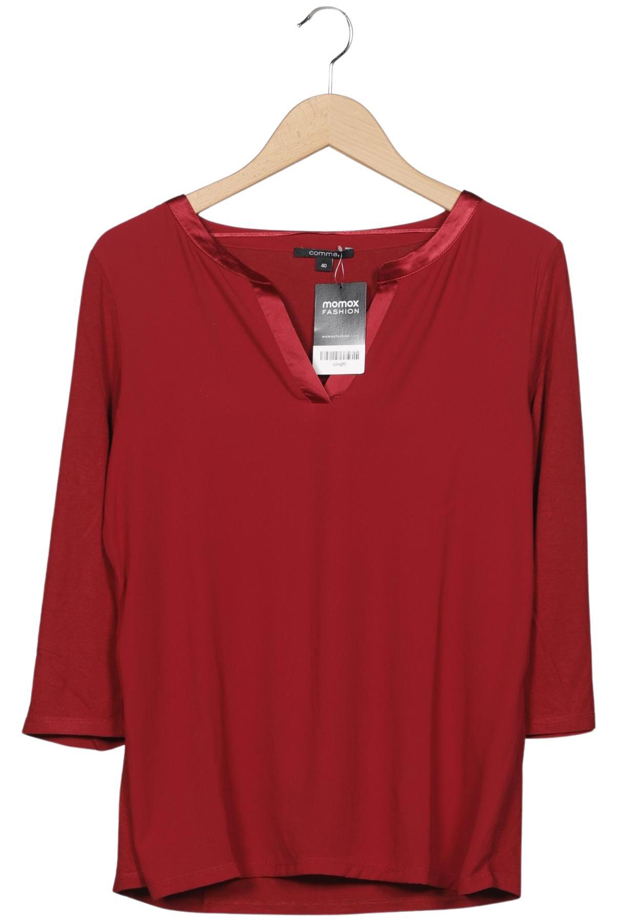 

Comma Damen Langarmshirt, rot, Gr. 40