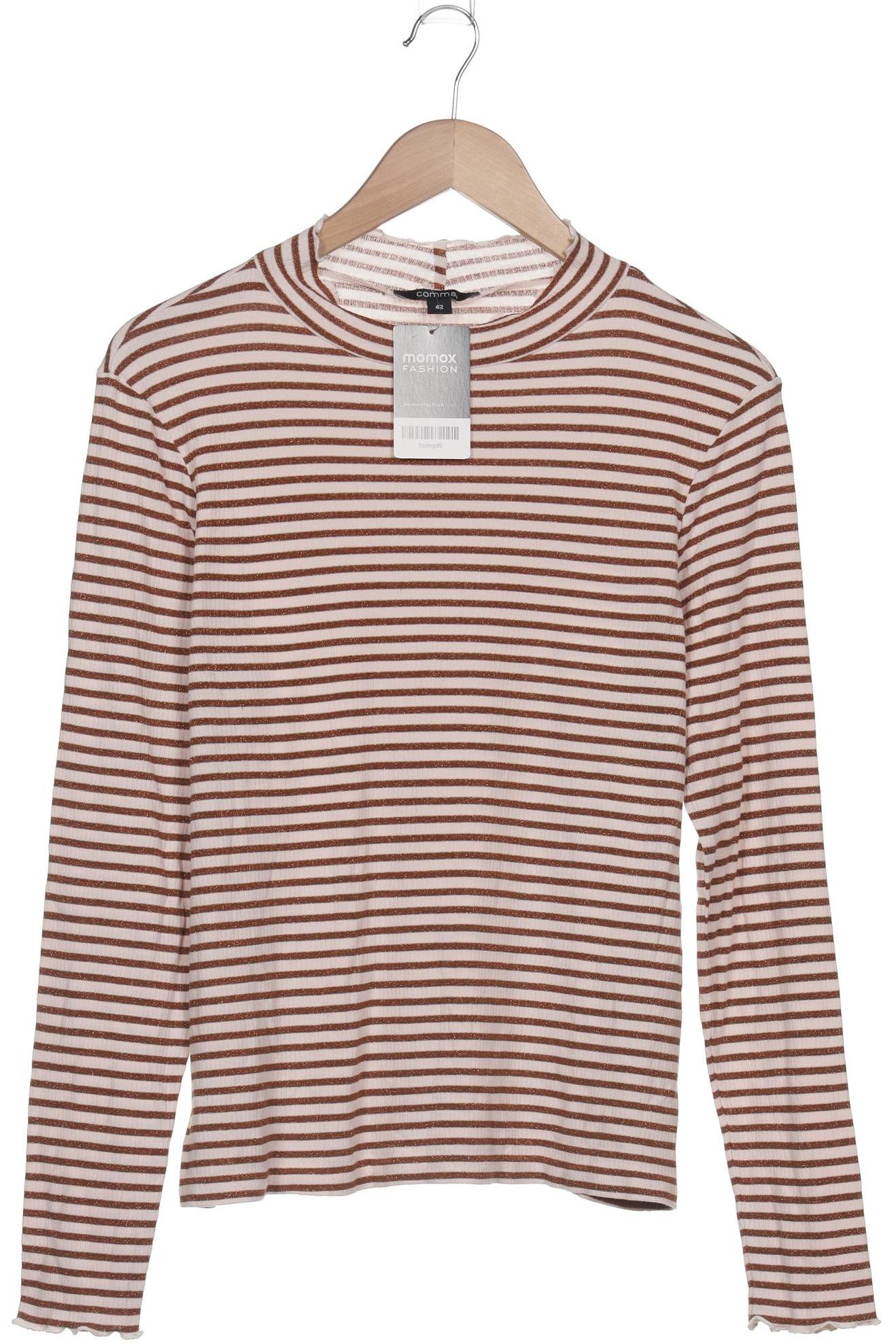 

Comma Damen Langarmshirt, beige, Gr. 42