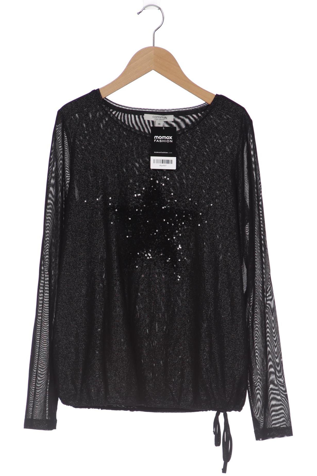 

Comma Damen Langarmshirt, schwarz