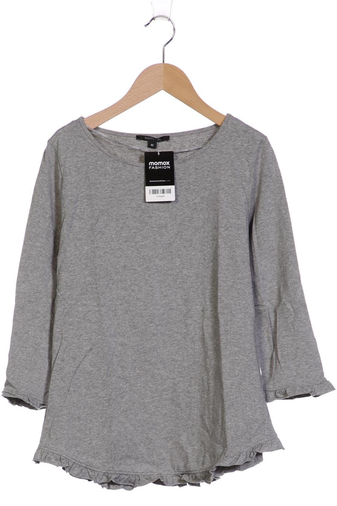 

Comma Damen Langarmshirt, grau, Gr. 40