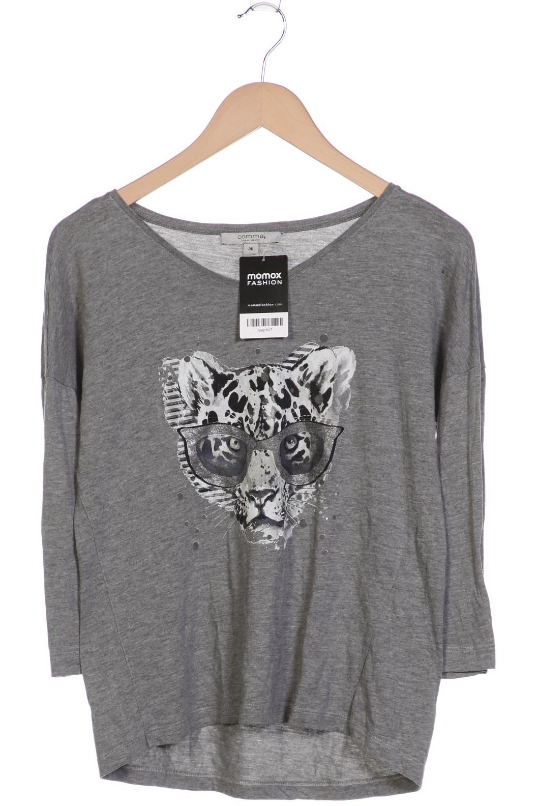 

Comma Damen Langarmshirt, grau