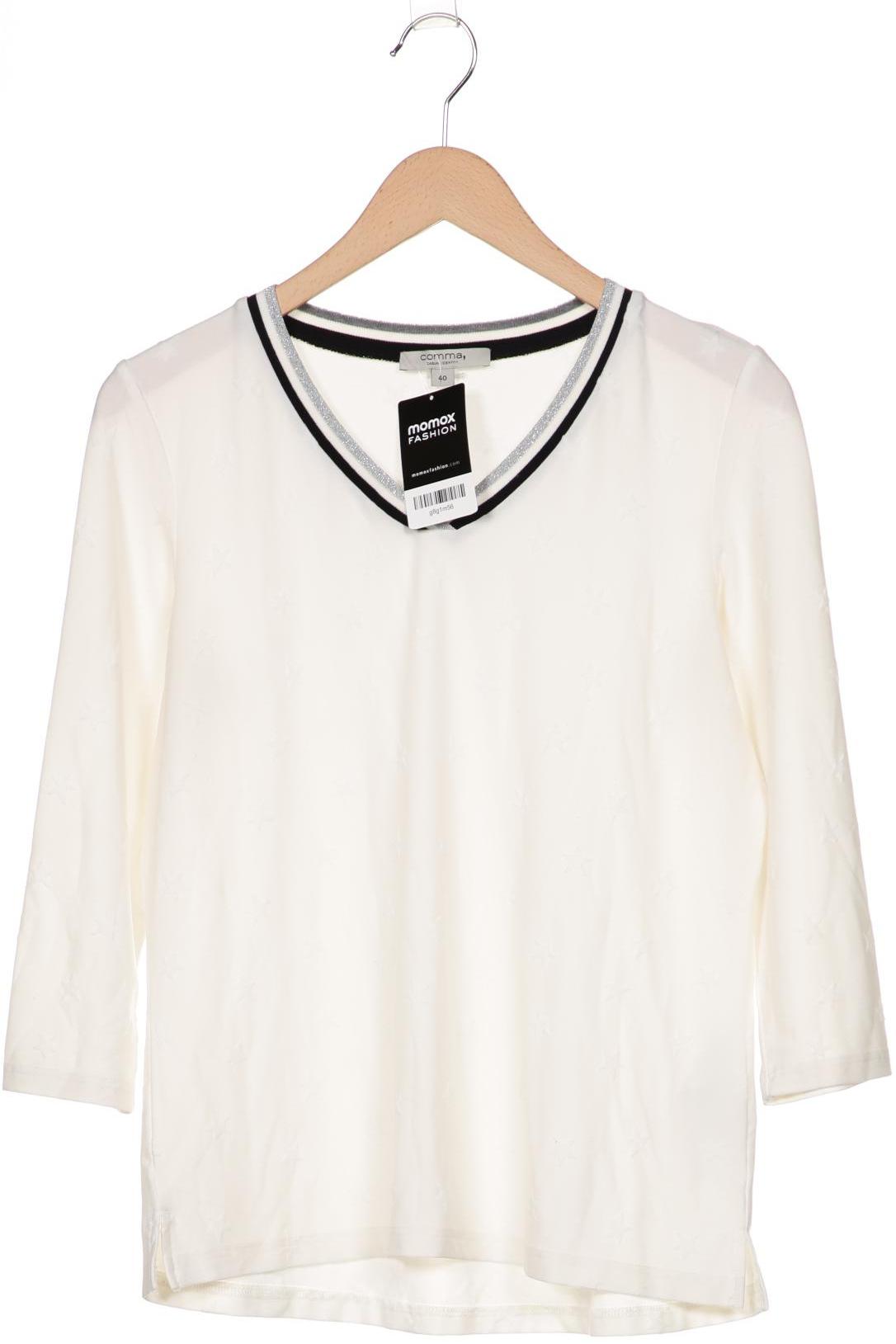 

Comma Damen Langarmshirt, weiß