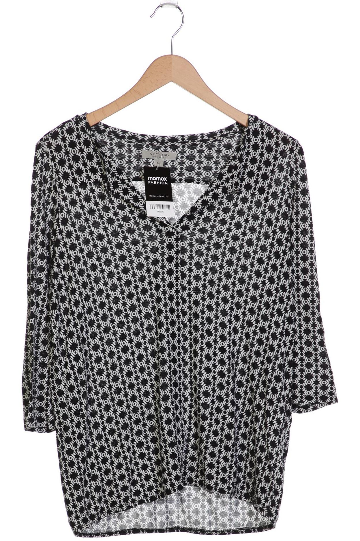 

Comma Damen Langarmshirt, schwarz, Gr. 40