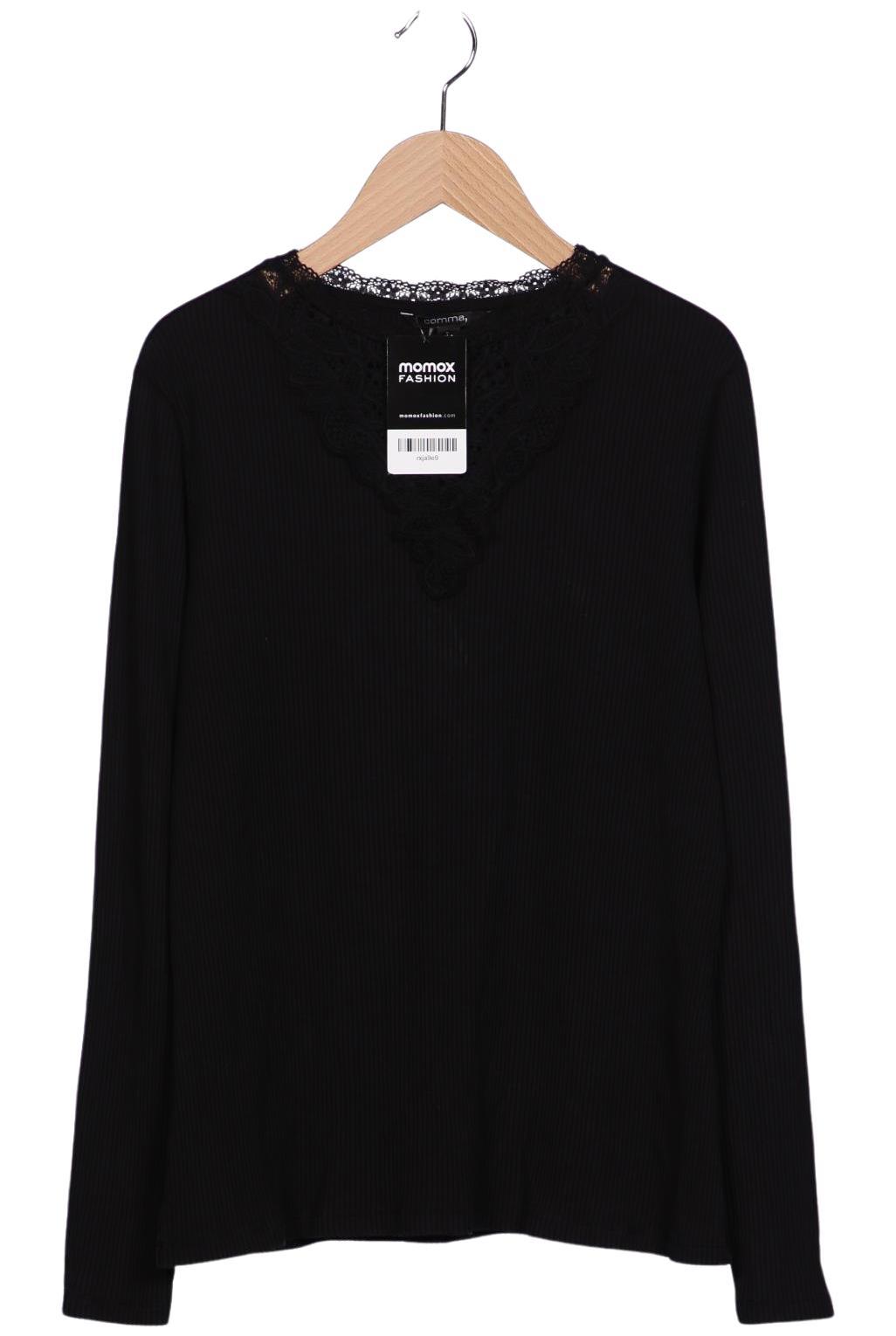 

Comma Damen Langarmshirt, schwarz, Gr. 44