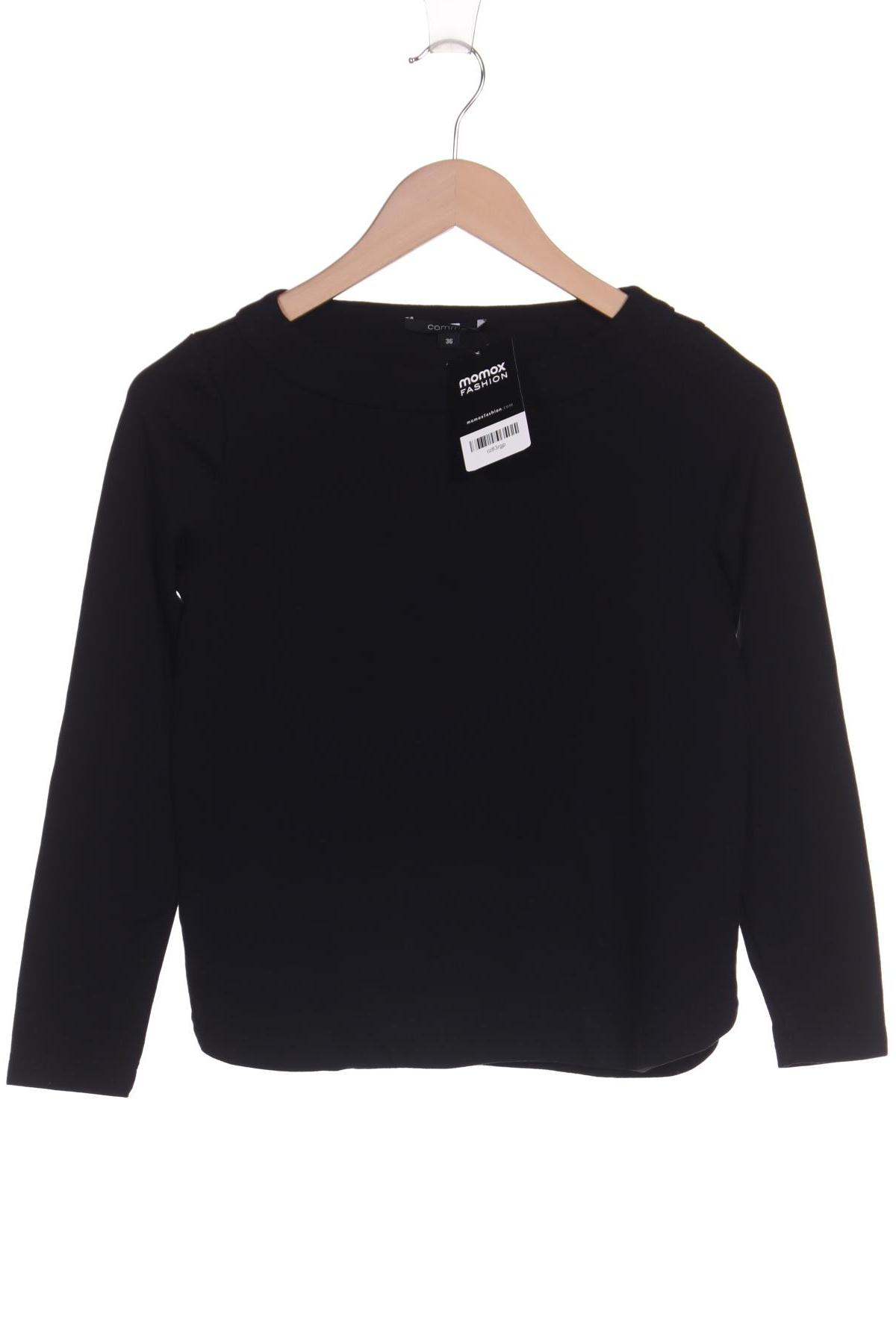 

Comma Damen Langarmshirt, schwarz, Gr. 36