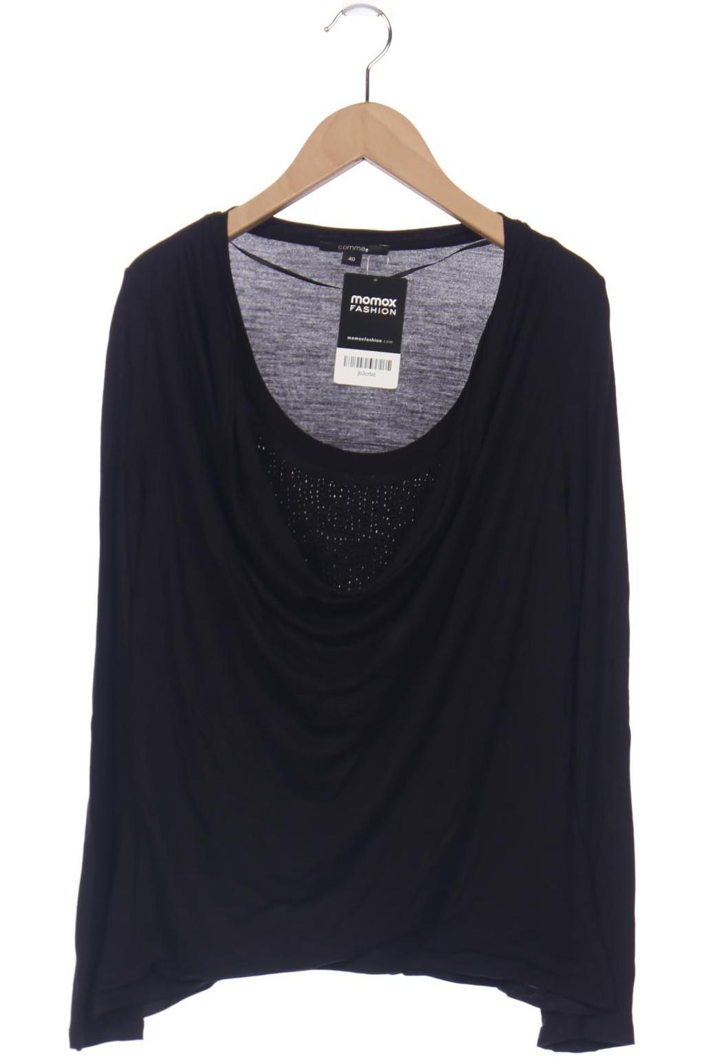 

Comma Damen Langarmshirt, schwarz
