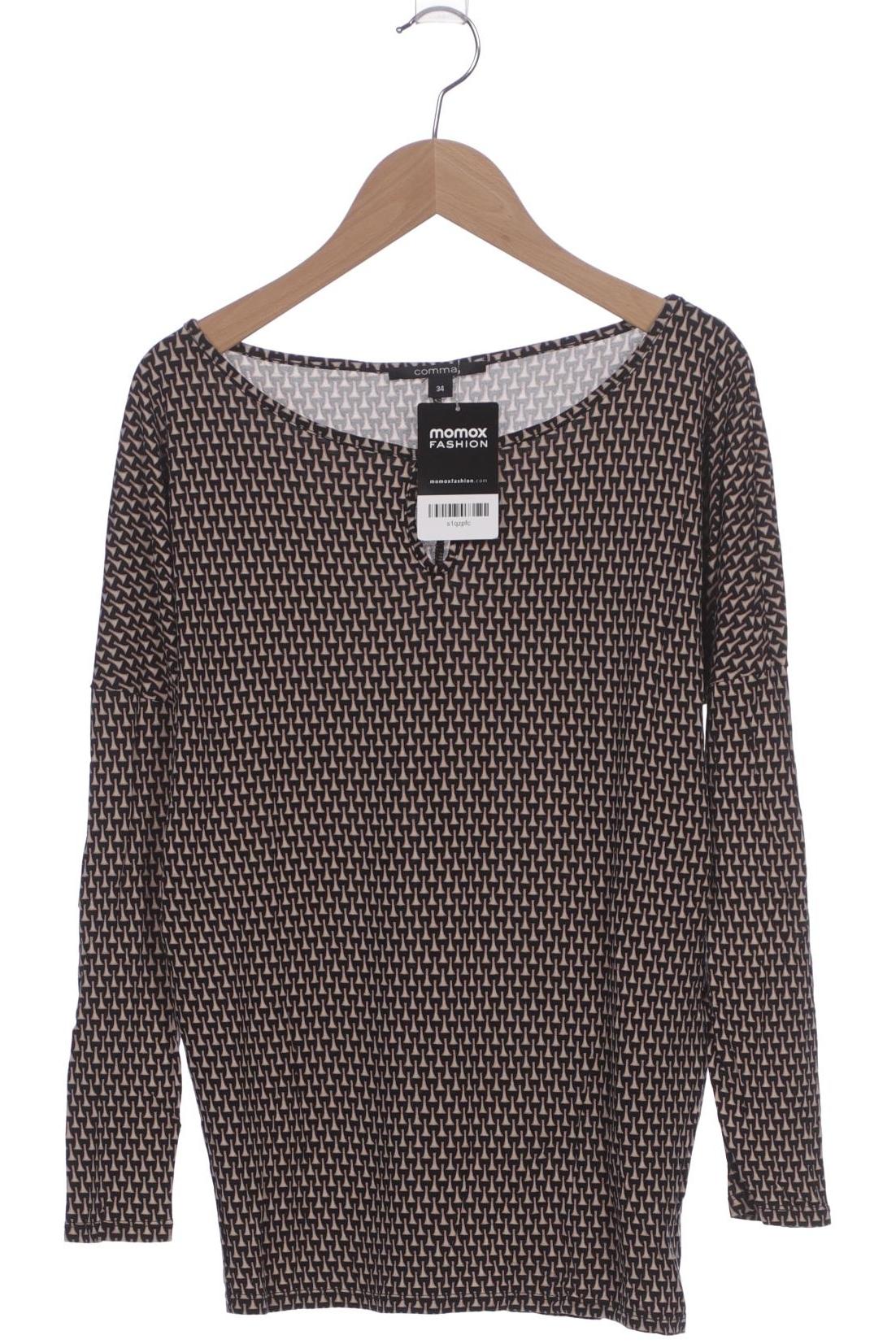 

Comma Damen Langarmshirt, schwarz, Gr. 34