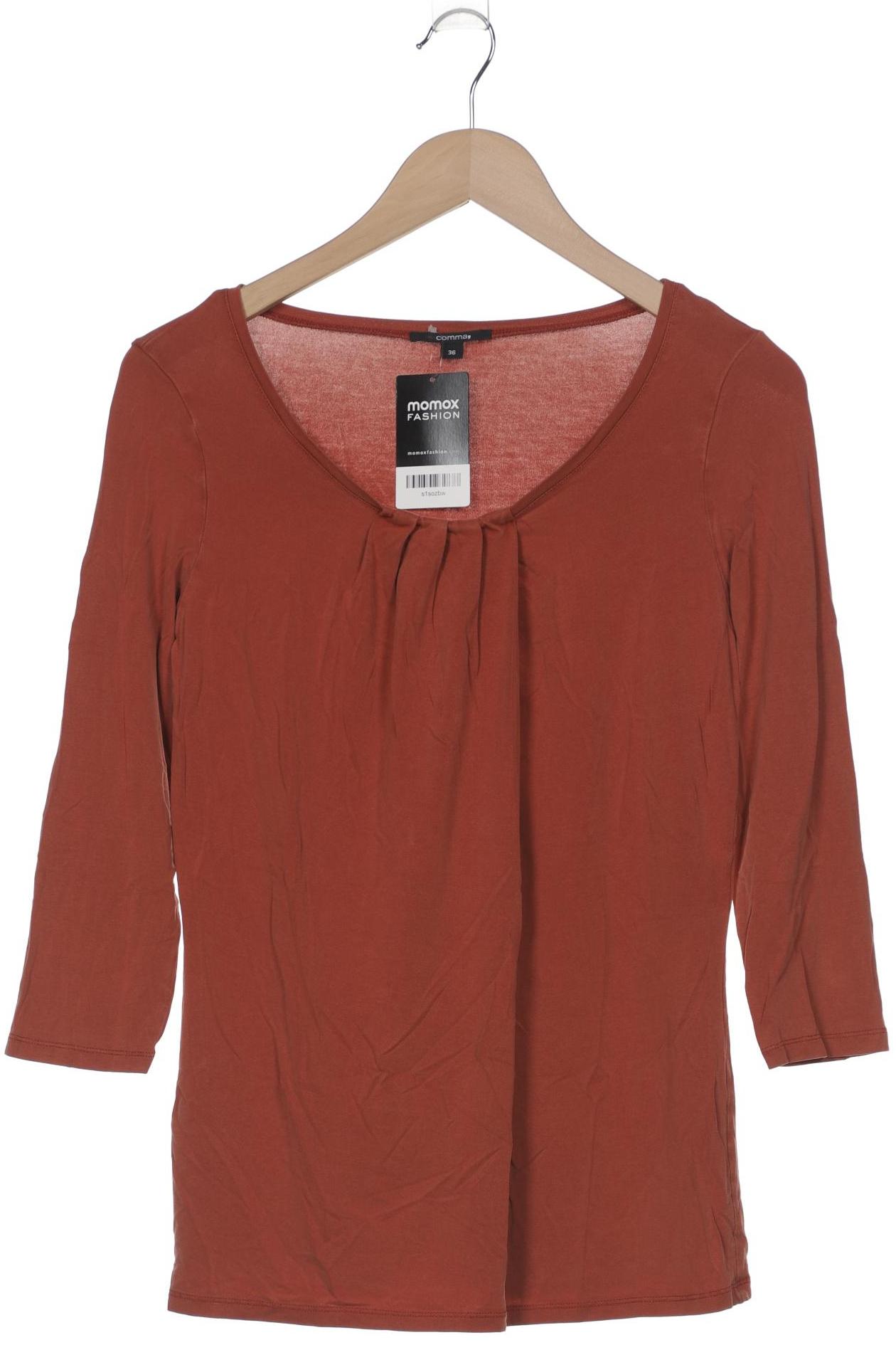 

Comma Damen Langarmshirt, orange, Gr. 36