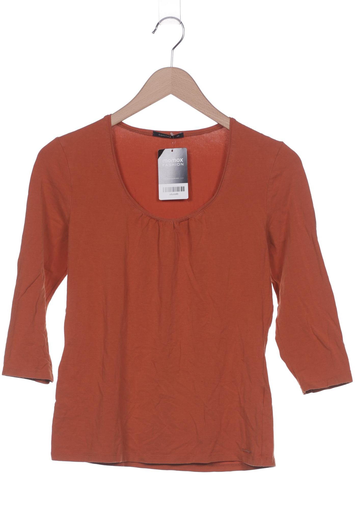 

Comma Damen Langarmshirt, orange, Gr. 40