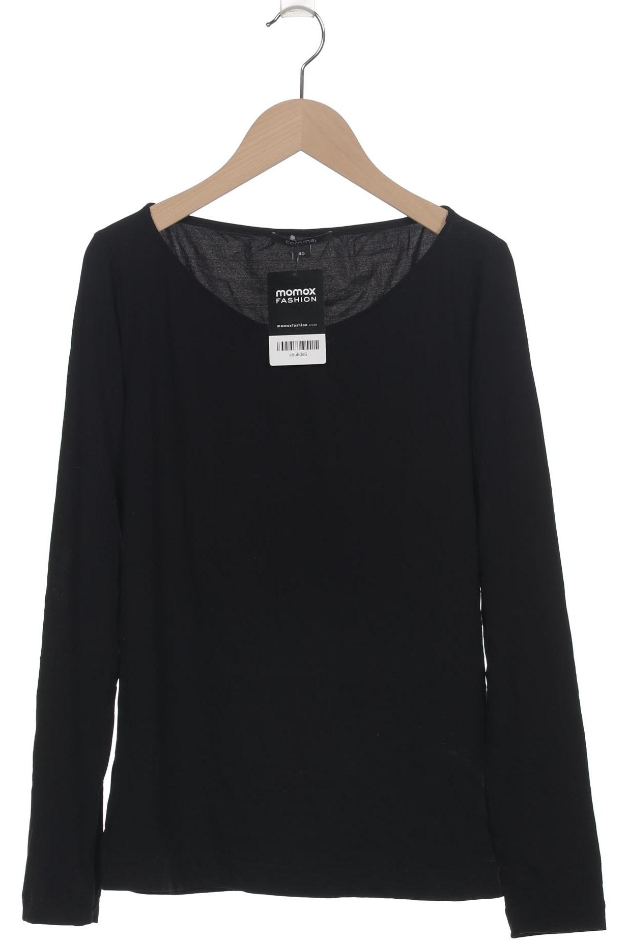 

Comma Damen Langarmshirt, schwarz, Gr. 40