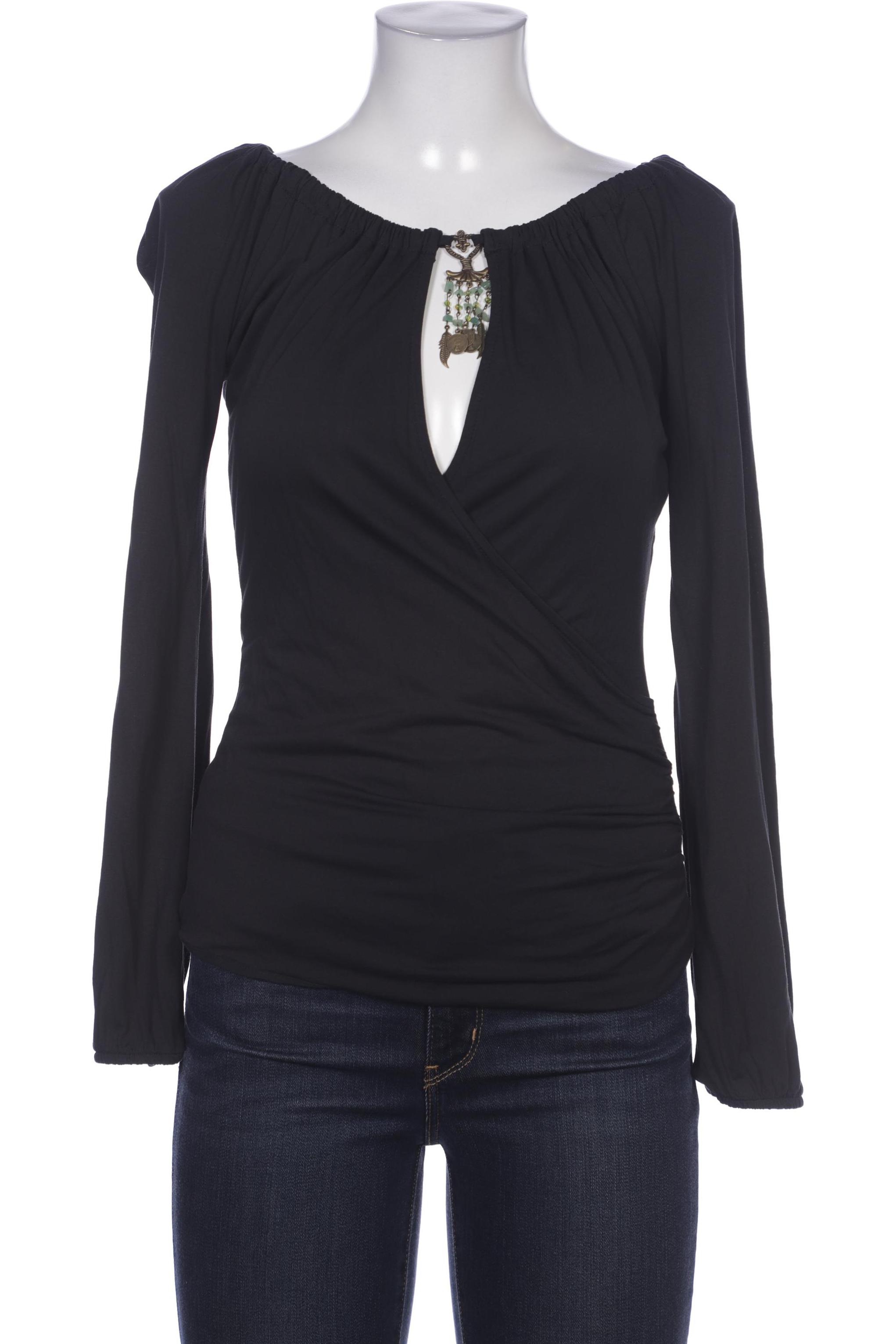 

Comma Damen Langarmshirt, schwarz, Gr. 38
