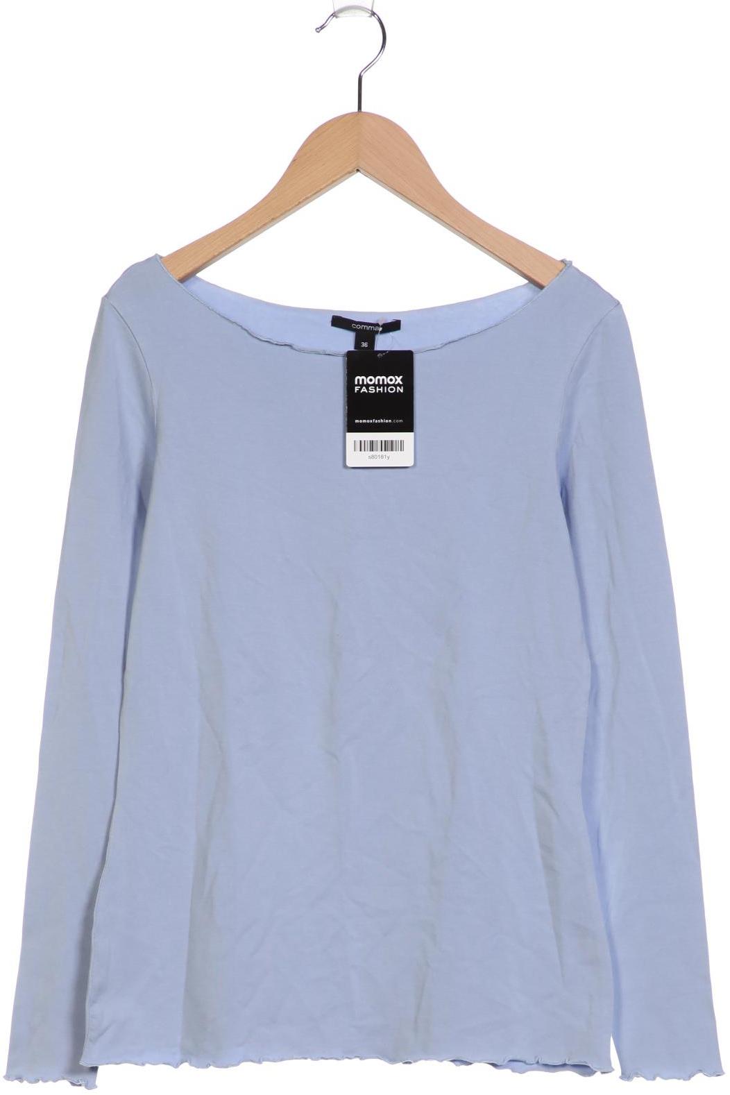 

Comma Damen Langarmshirt, hellblau, Gr. 36