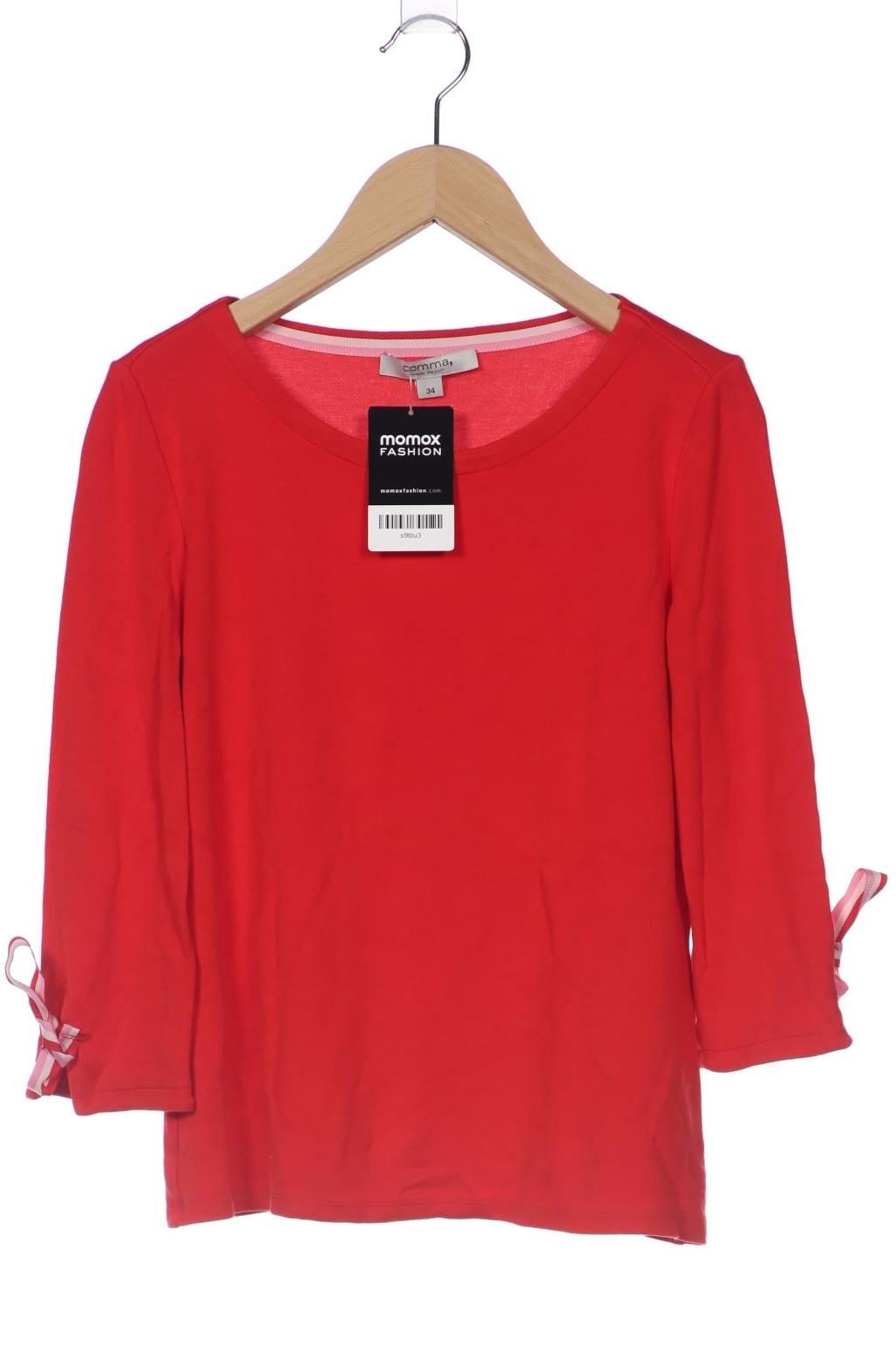 

Comma Damen Langarmshirt, rot, Gr. 34