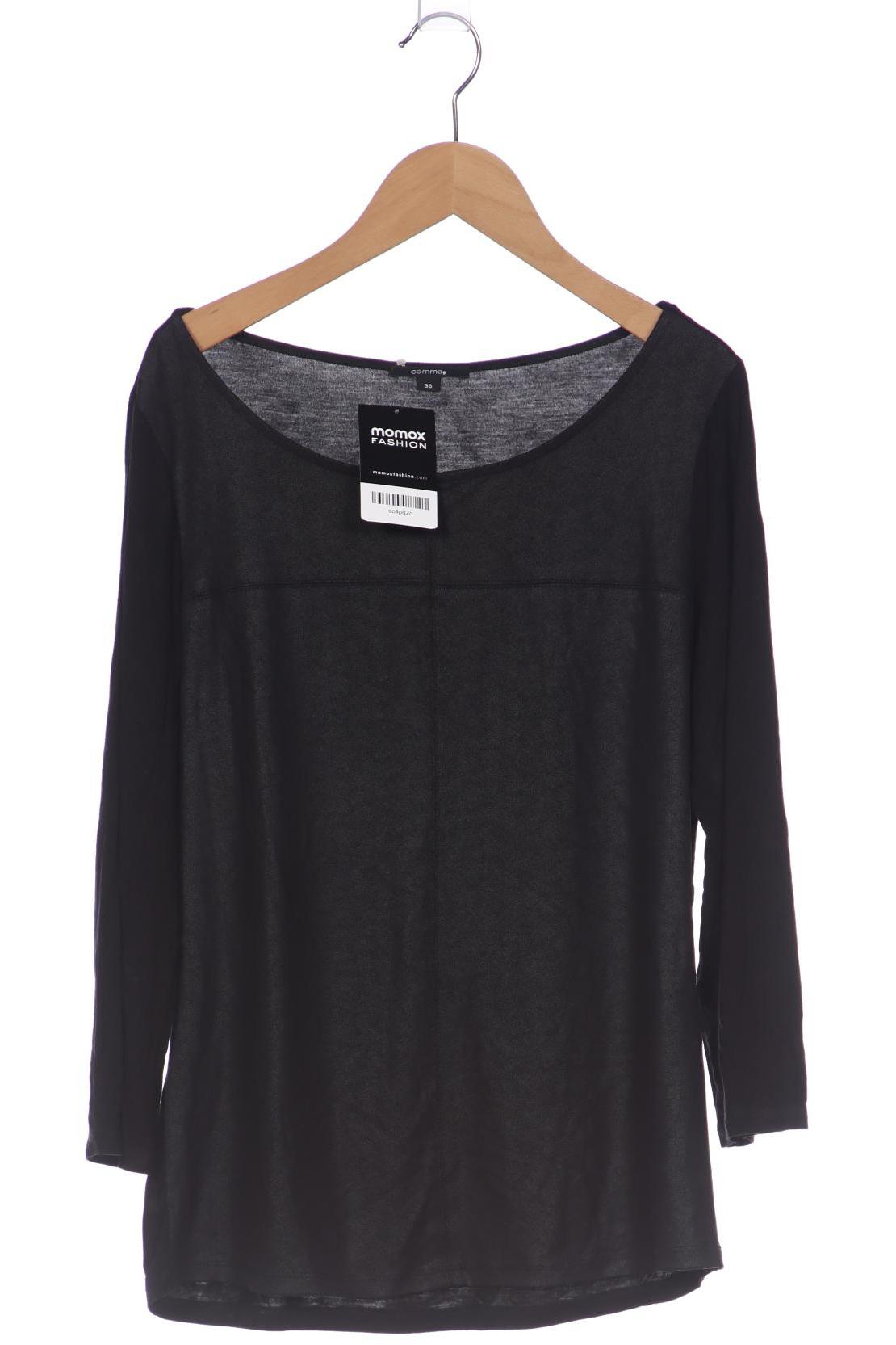 

Comma Damen Langarmshirt, schwarz, Gr. 38