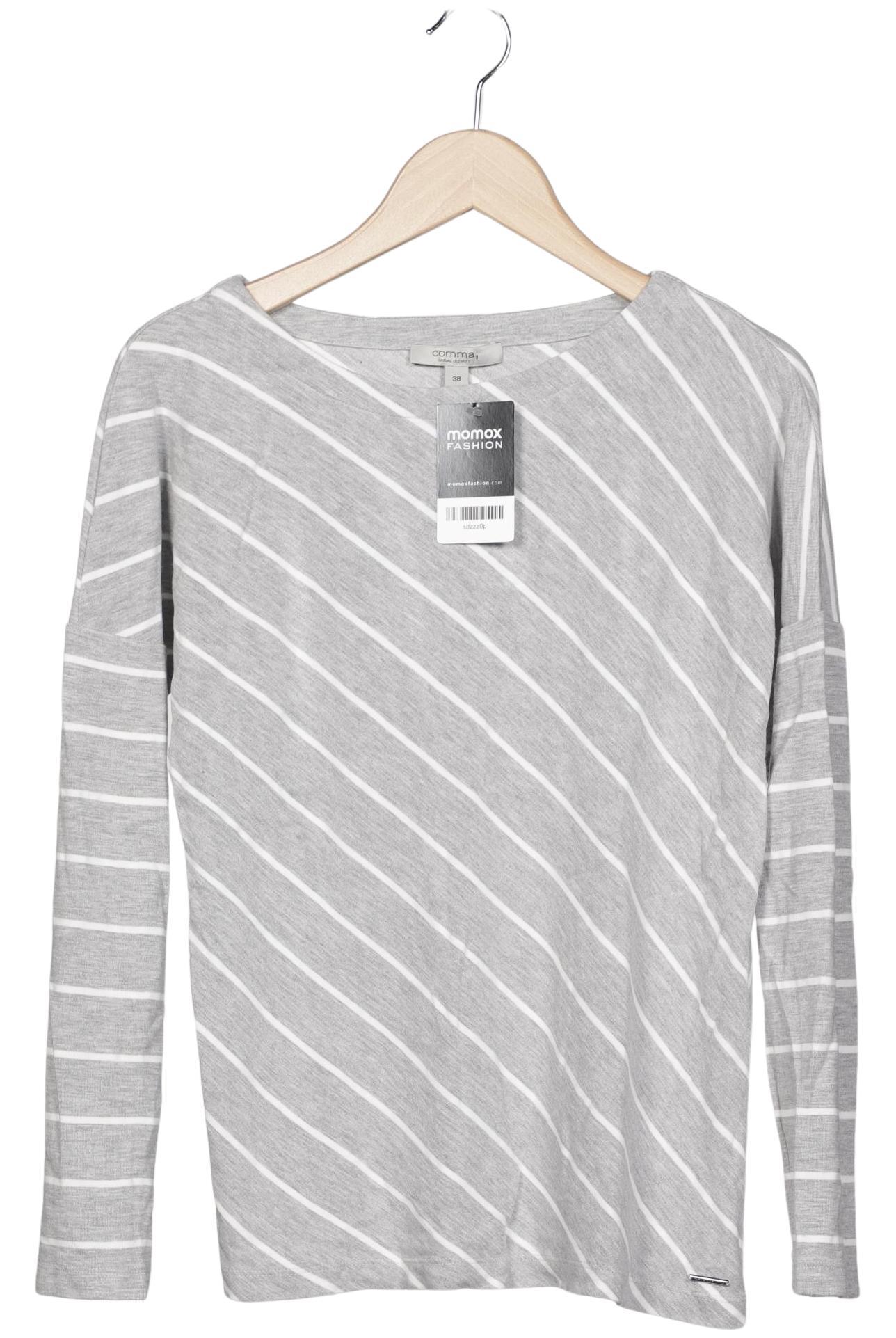 

Comma Damen Langarmshirt, grau, Gr. 38