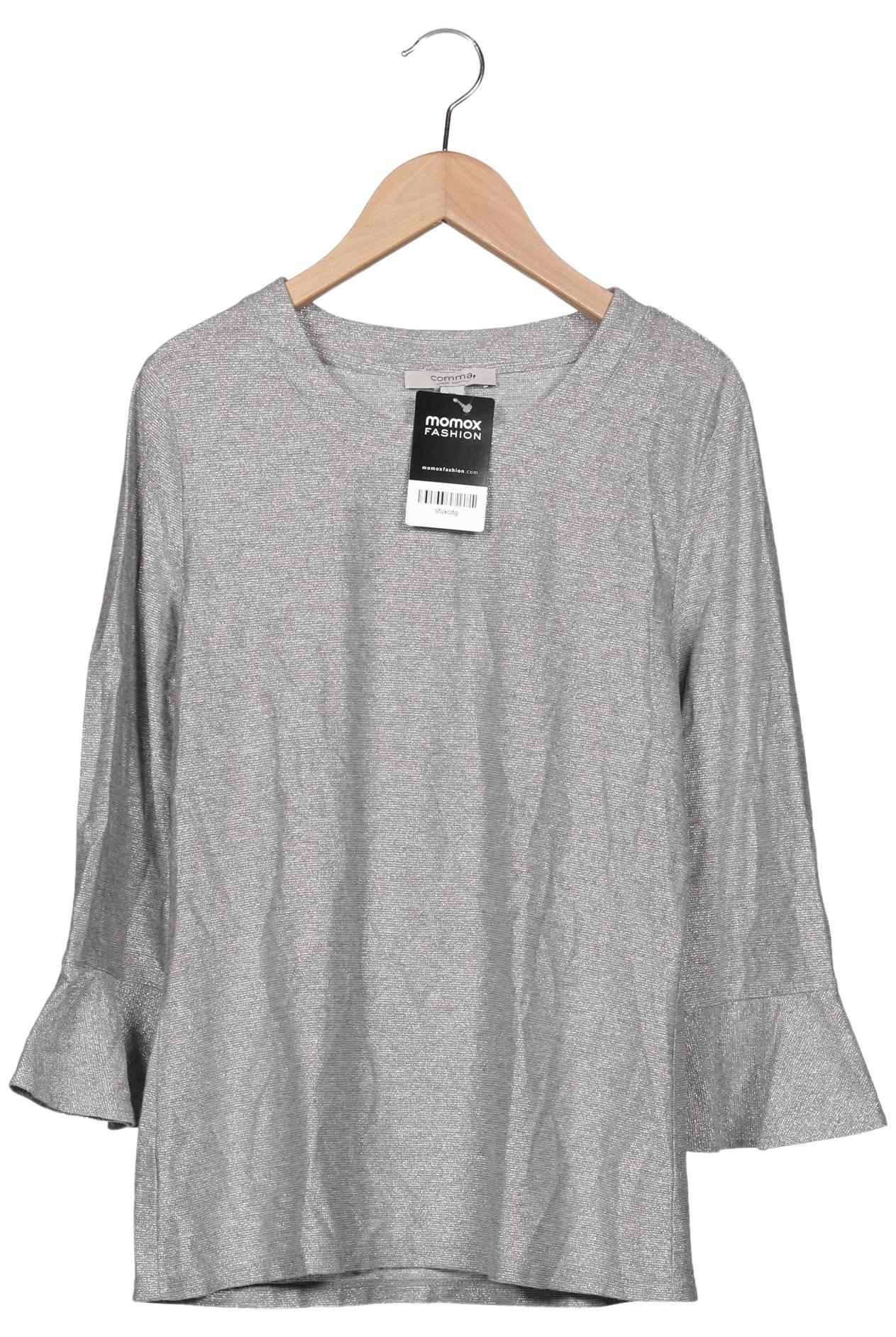 

Comma Damen Langarmshirt, grau, Gr. 38