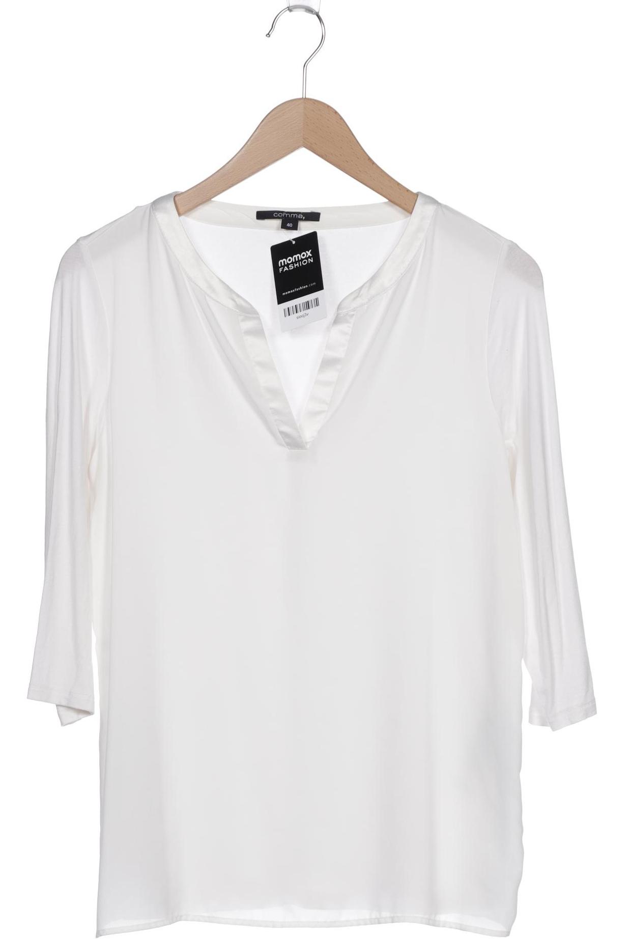 

Comma Damen Langarmshirt, weiß